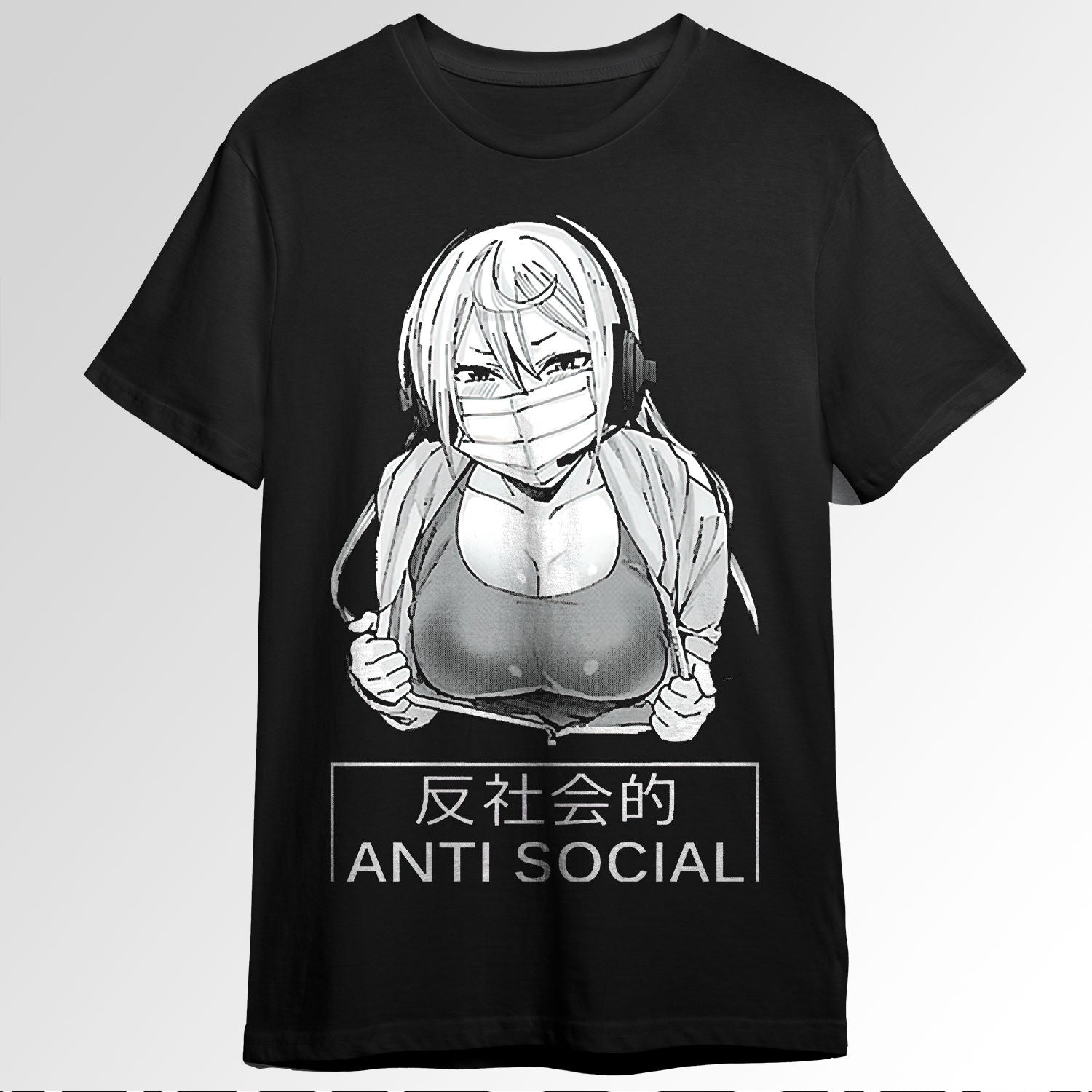 Anti Social Waifu Anime Otaku Japanese Art Torwav0214