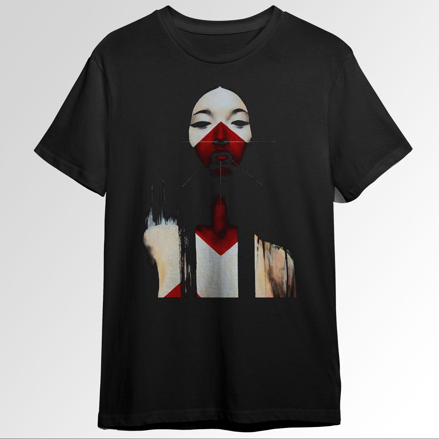 Beautiful Black and Red Fine Art Japanese Ilion 50866