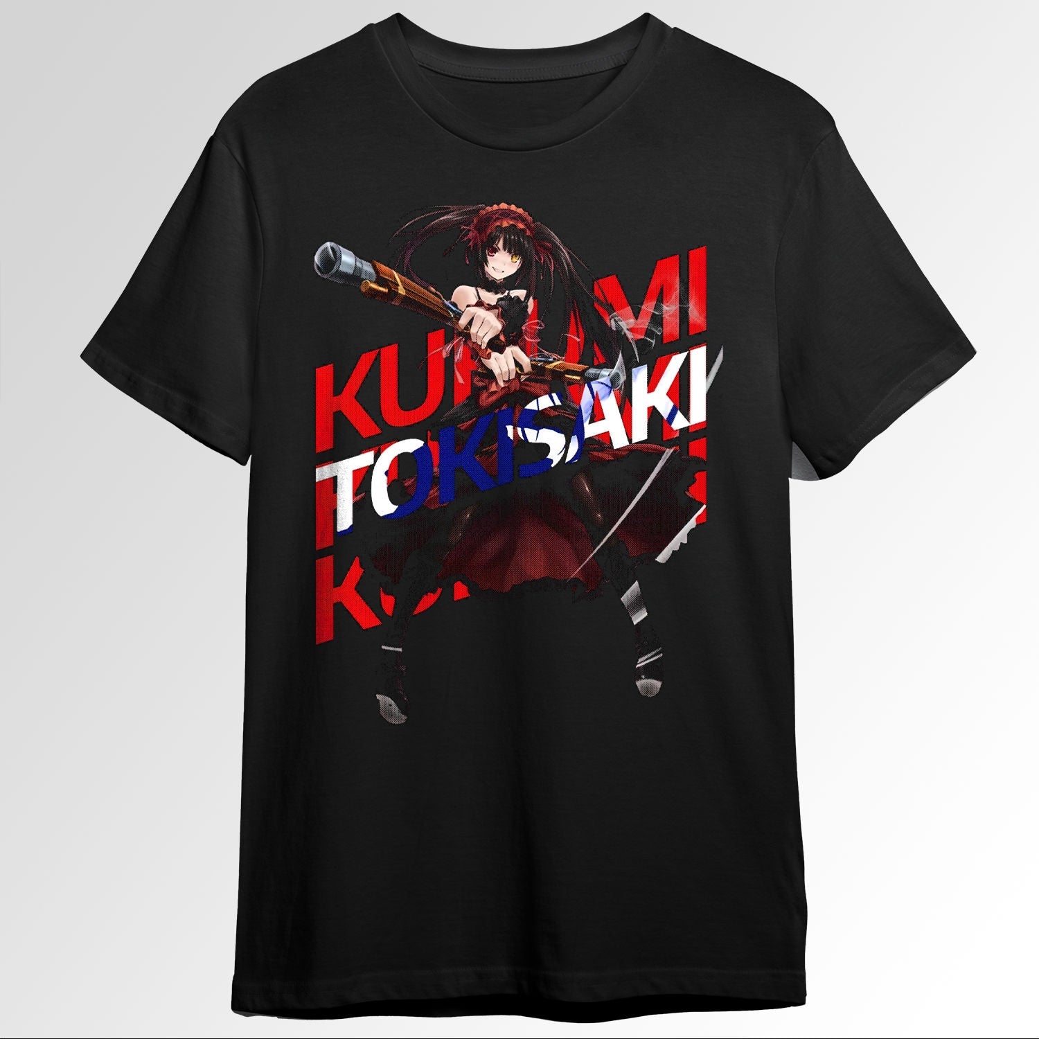Date a Live Kurumi TokisakiBlack Typography 26