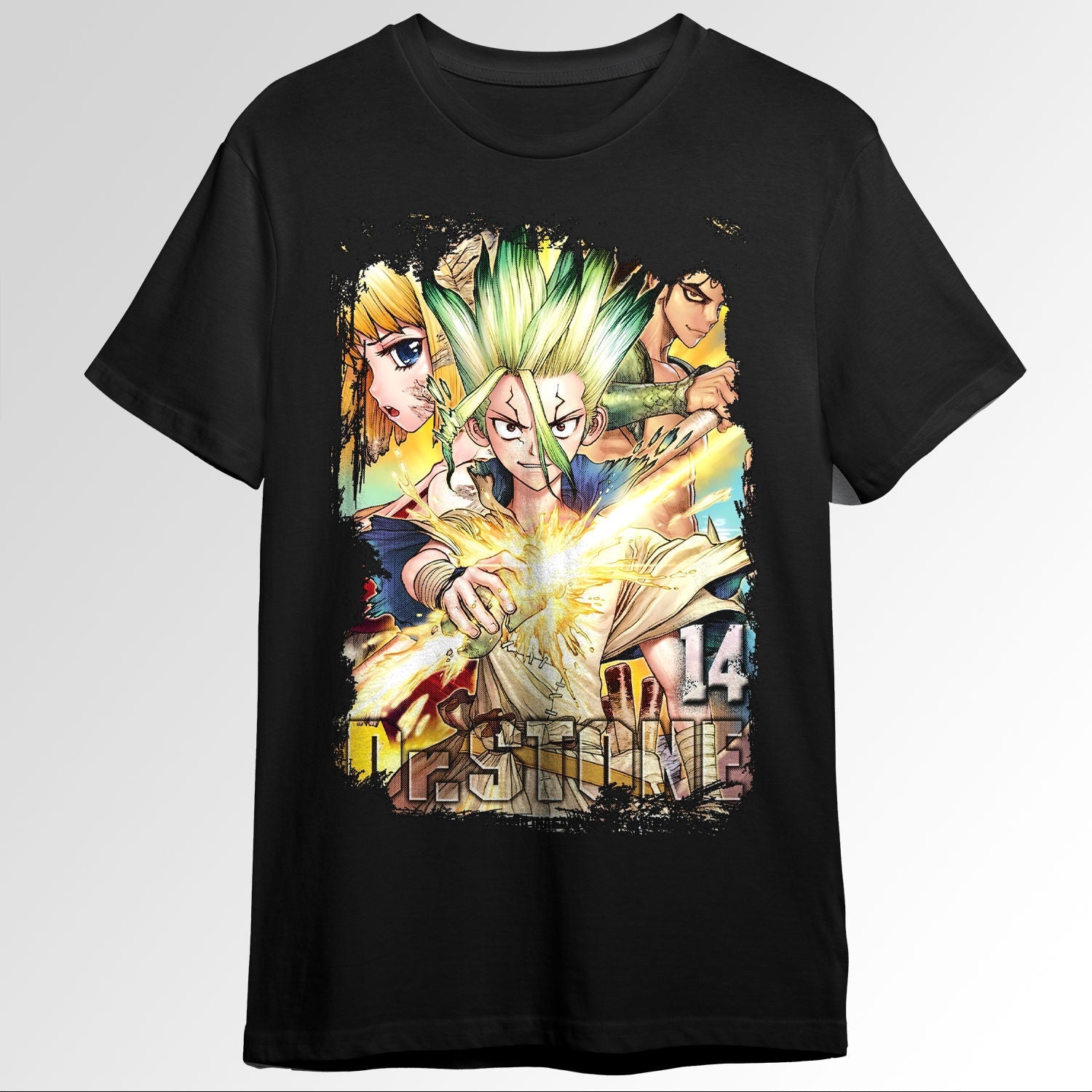 Dr Stone Dokuta Suton Grunge Border Anime De103663314