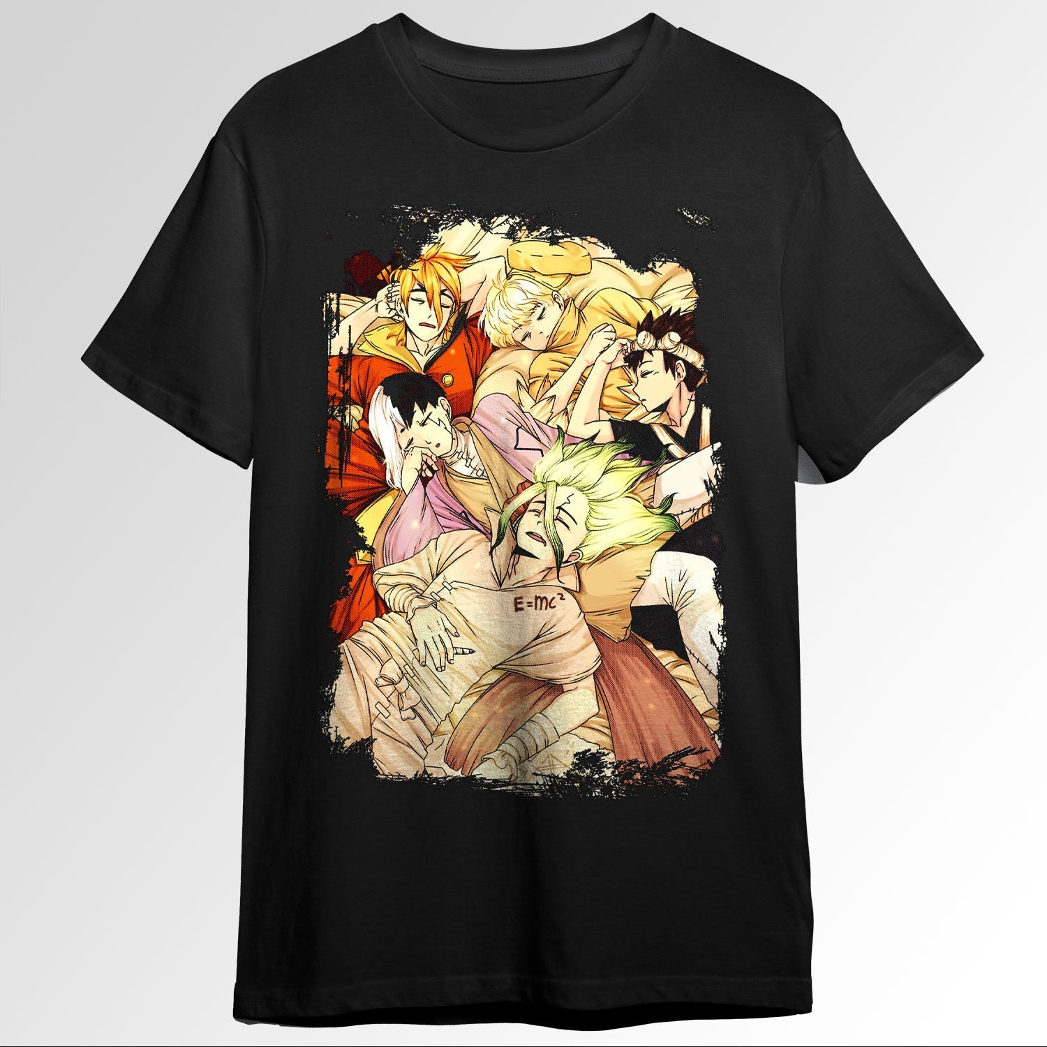 Dr Stone Dokuta Suton Grunge Border Anime De103663884
