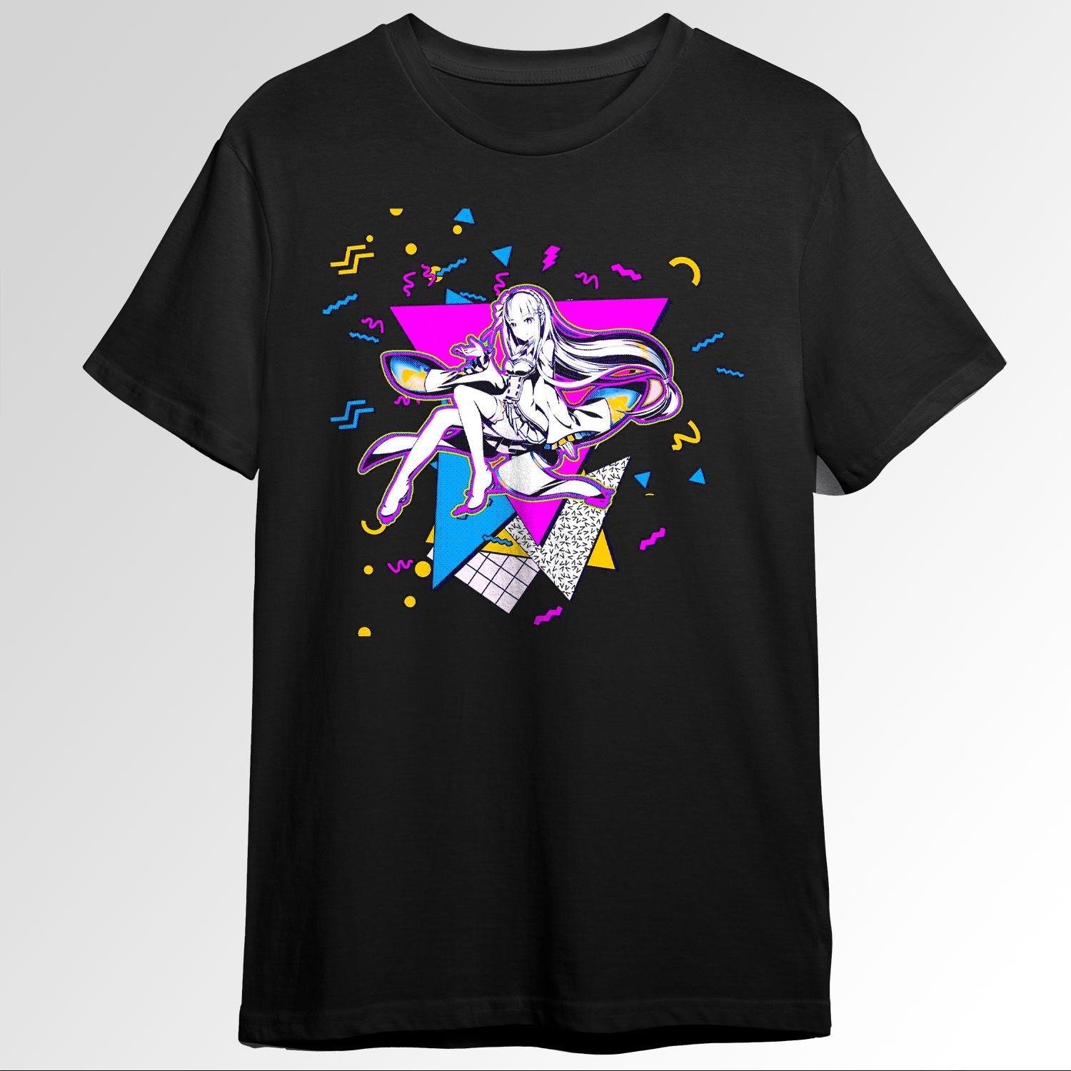 Emilia Re Zero 90s graphic design 139580598