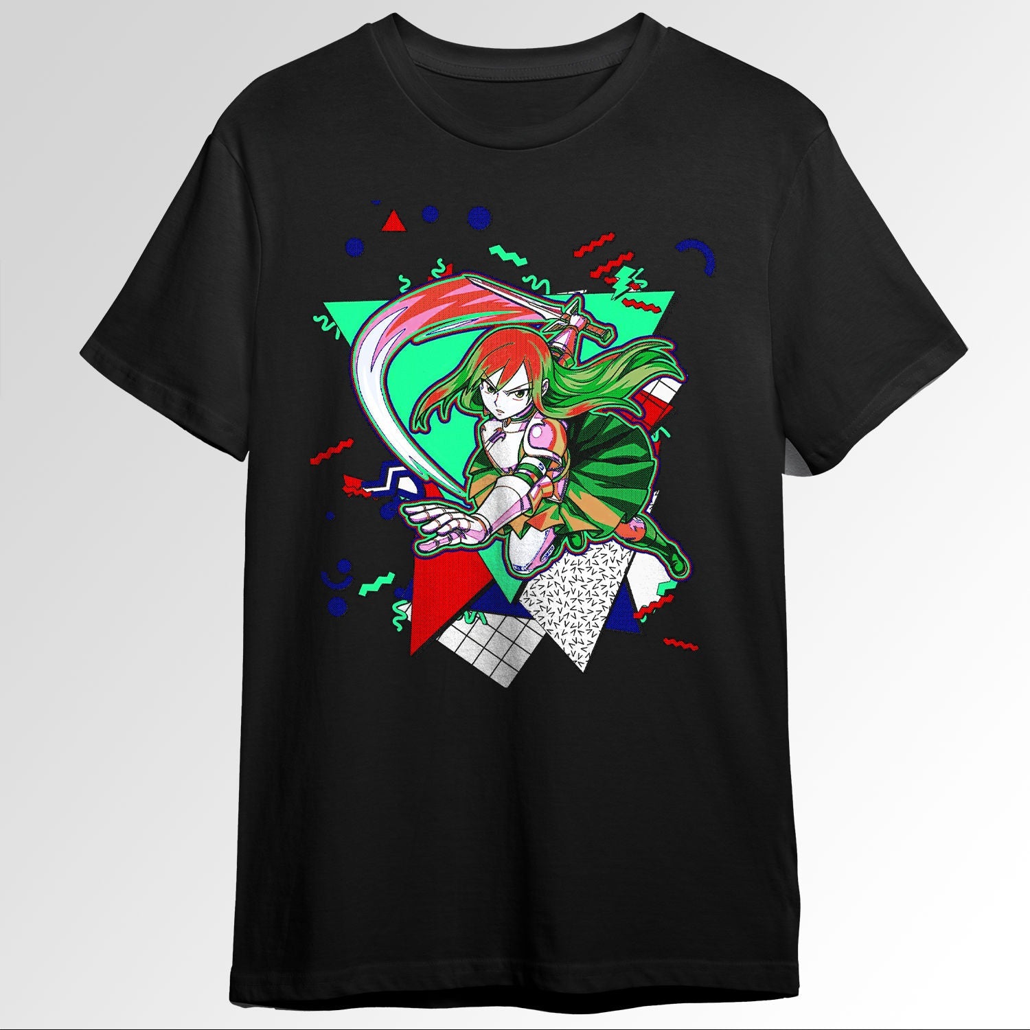 Erza Fairy Tail 90s graphic design 121845186