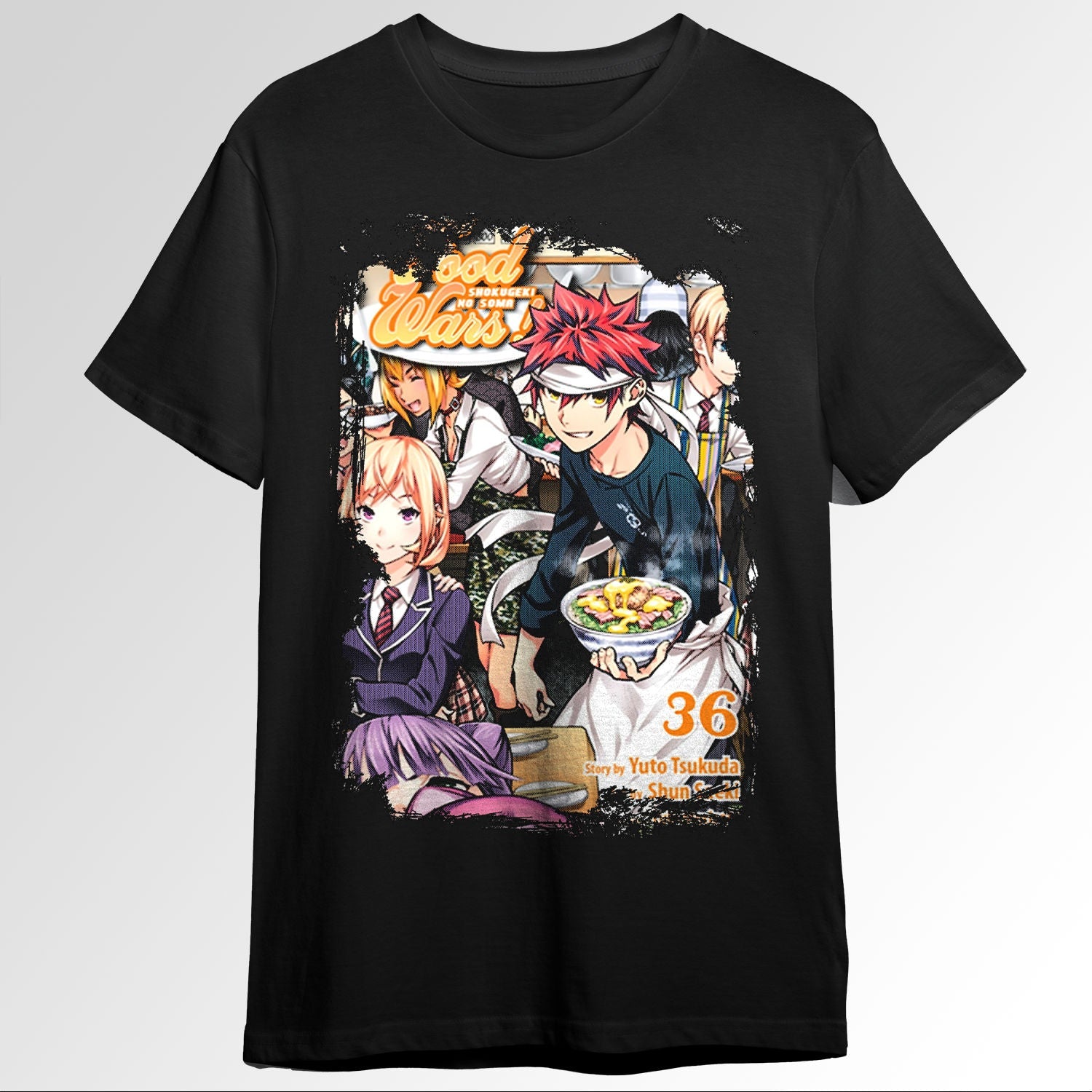 Food Wars Shokugeki no Soma Grunge Border An103426344