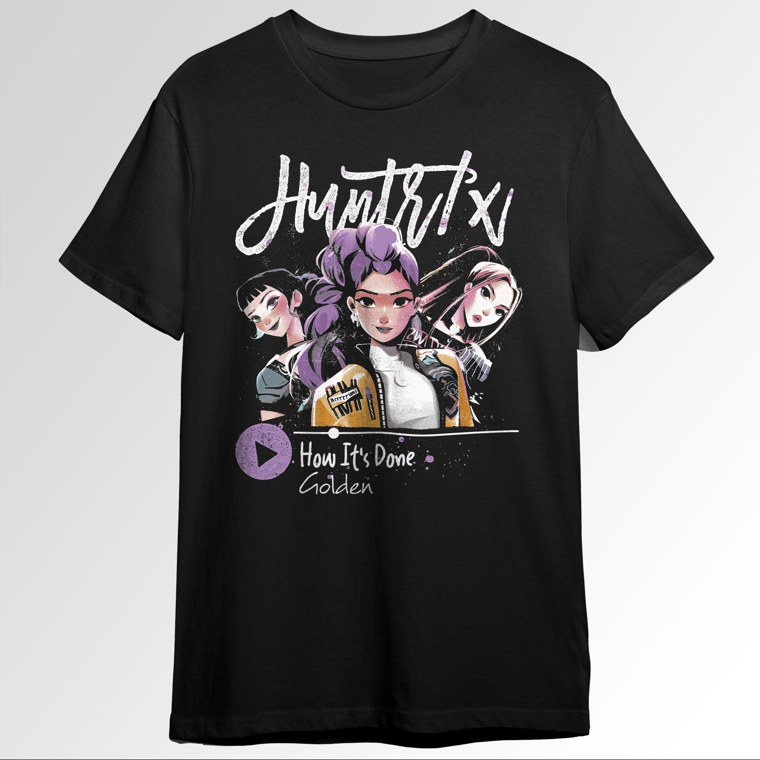 HUNTRX HUNTRIX Kpop Demon Hunter Girl Group Rumi Zoey Jinu KDPh Dark Idol Aesthetic Design 172213604