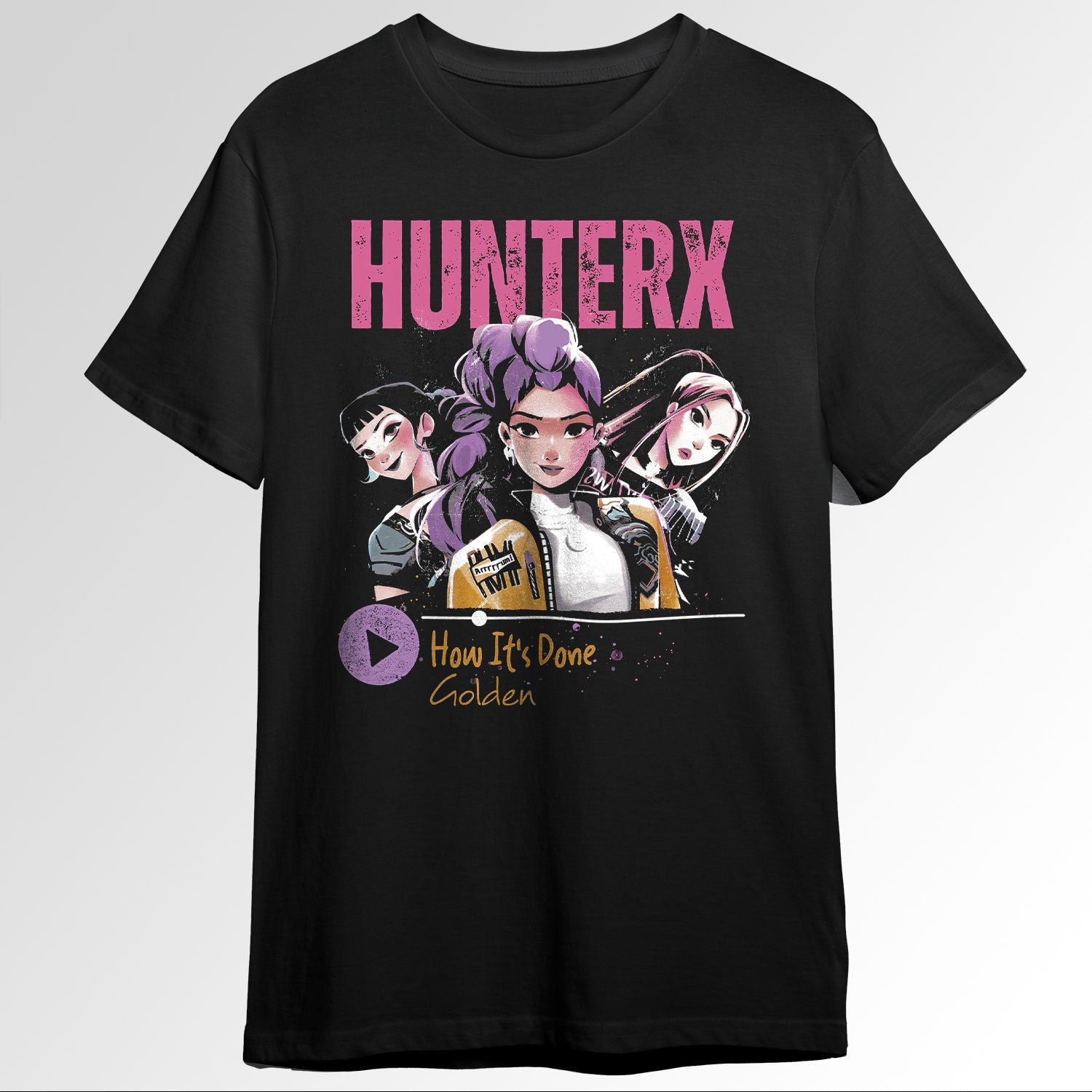 HUNTRX HUNTRIX Kpop Demon Hunter Girl Group Rumi Zoey Jinu KDPh Dark Idol Aesthetic Design 172213717
