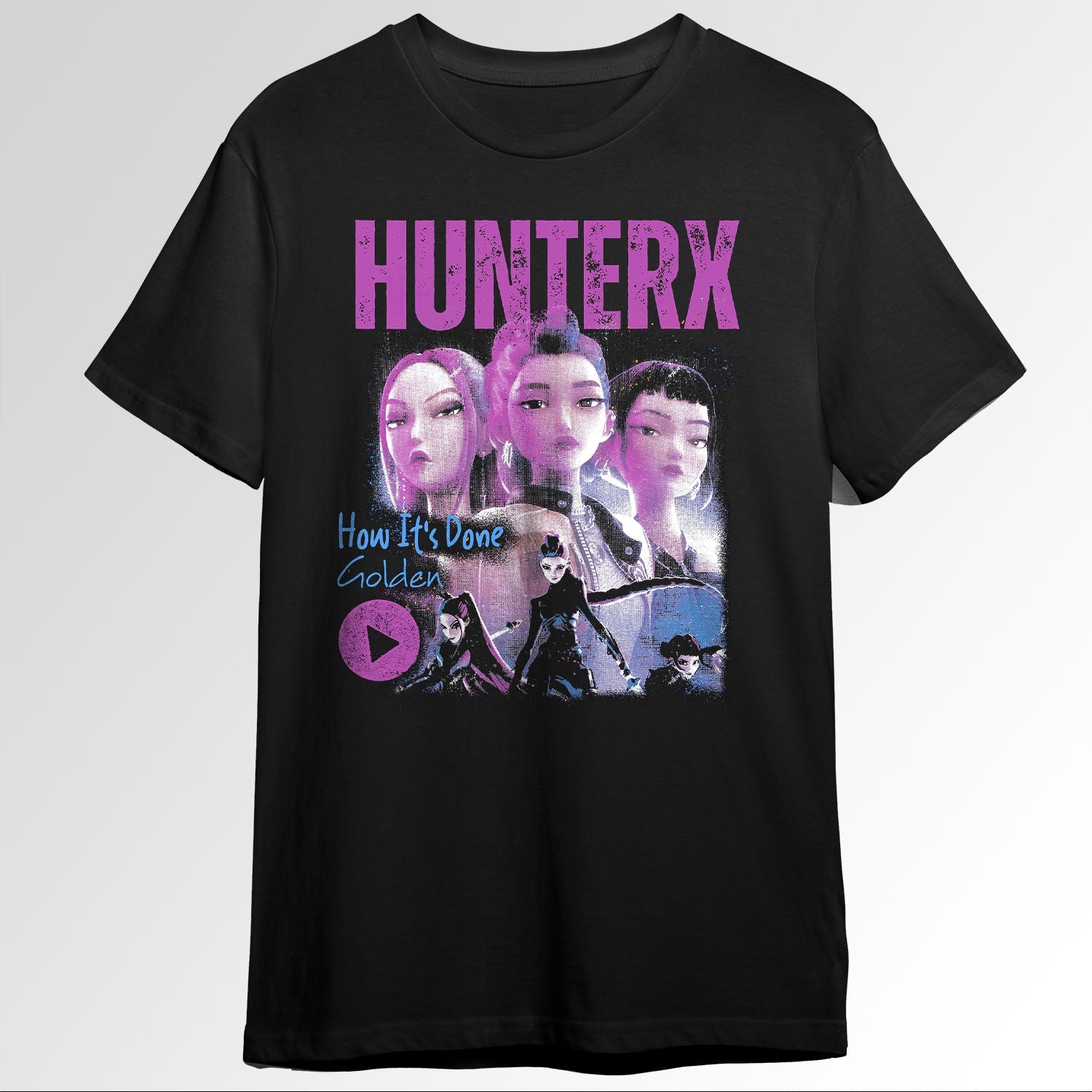 HUNTRX HUNTRIX Kpop Demon Hunter Girl Group Rumi Zoey Jinu KDPh Dark Idol Aesthetic Design 172213870