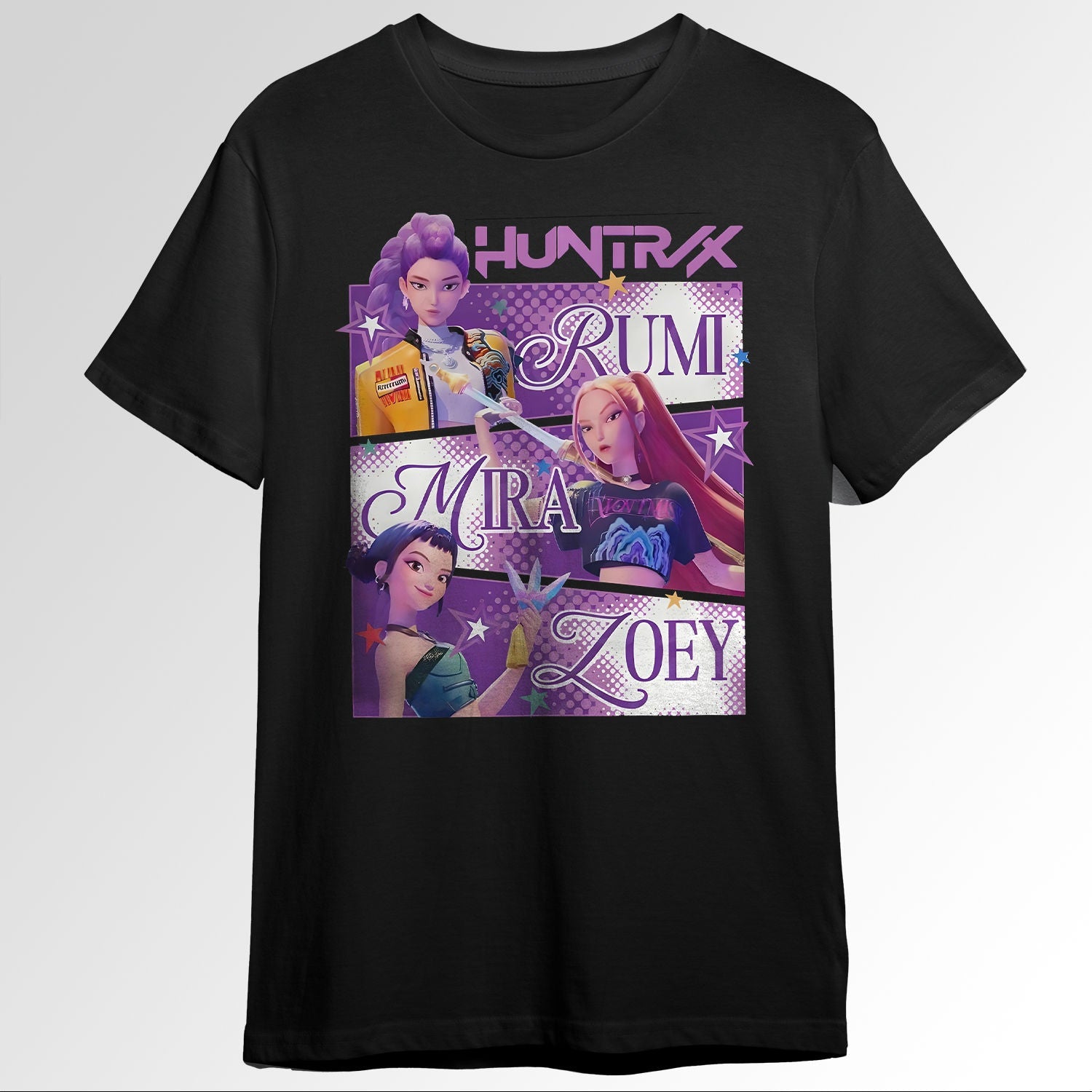 HUNTRX HUNTRIX Kpop Demon Hunter Girl Group Rumi Zoey Jinu KDPh Dark Idol Aesthetic Design 172214439