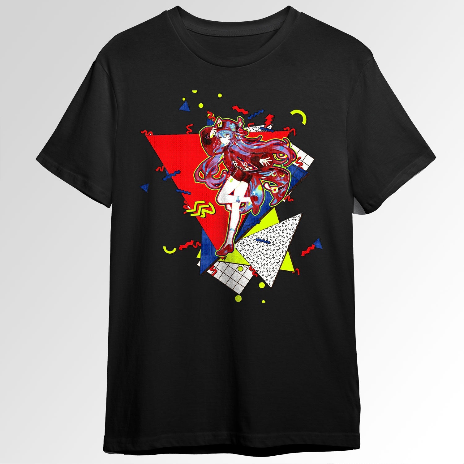 Hu Tao Genshin Impact 90s graphic design 124336942