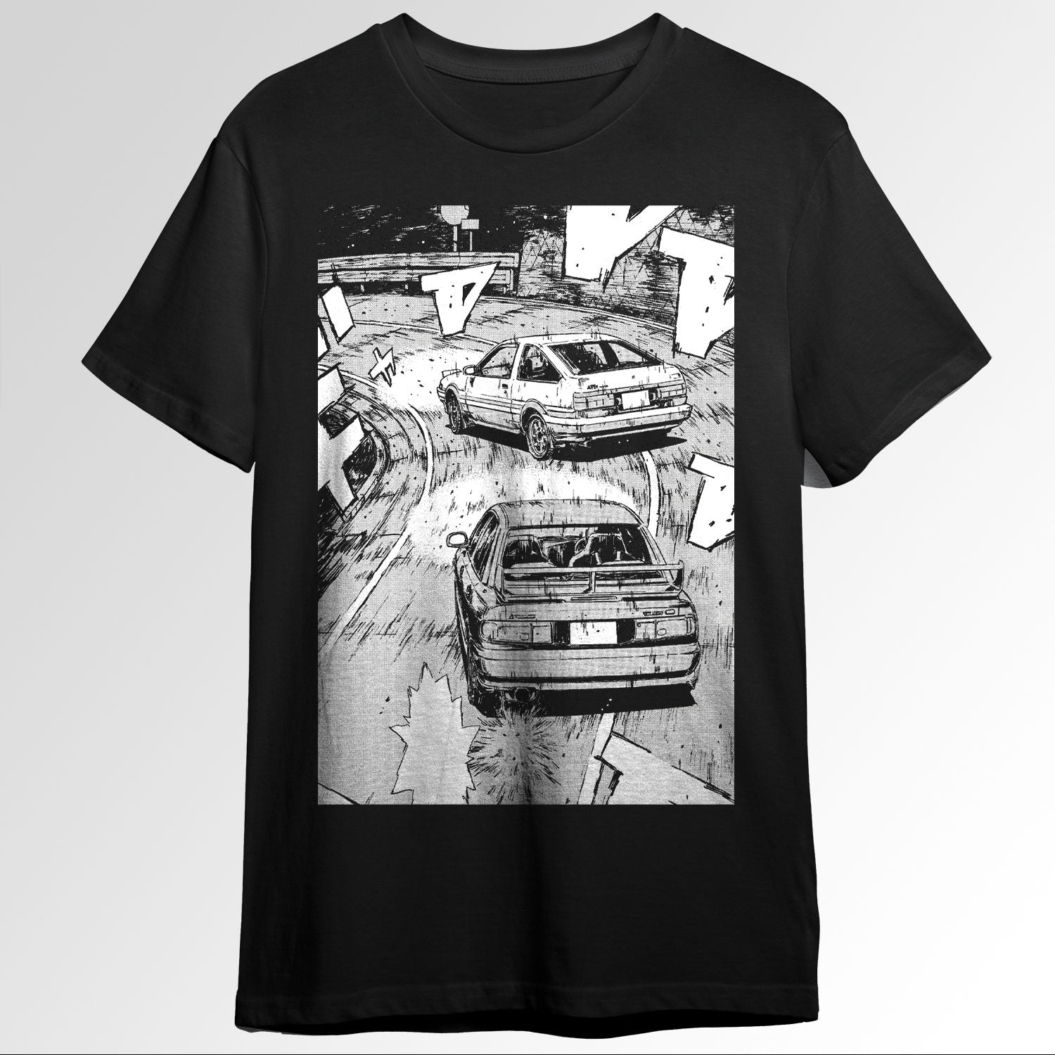 Initial D Manga Panel AE86 VS RX7 69377654