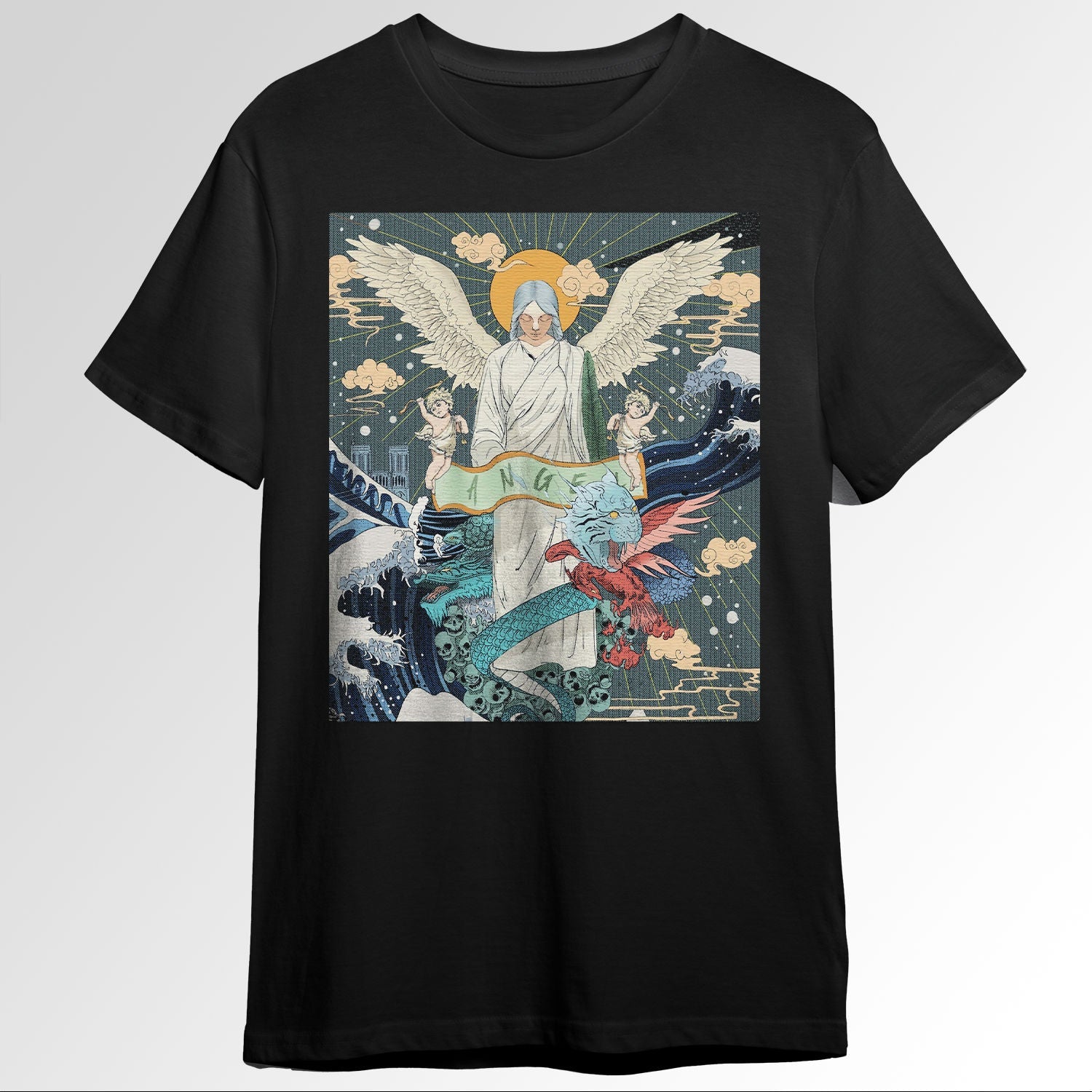 Japanese Aesthetic Angel Ukiyo e Traditionallock 1417
