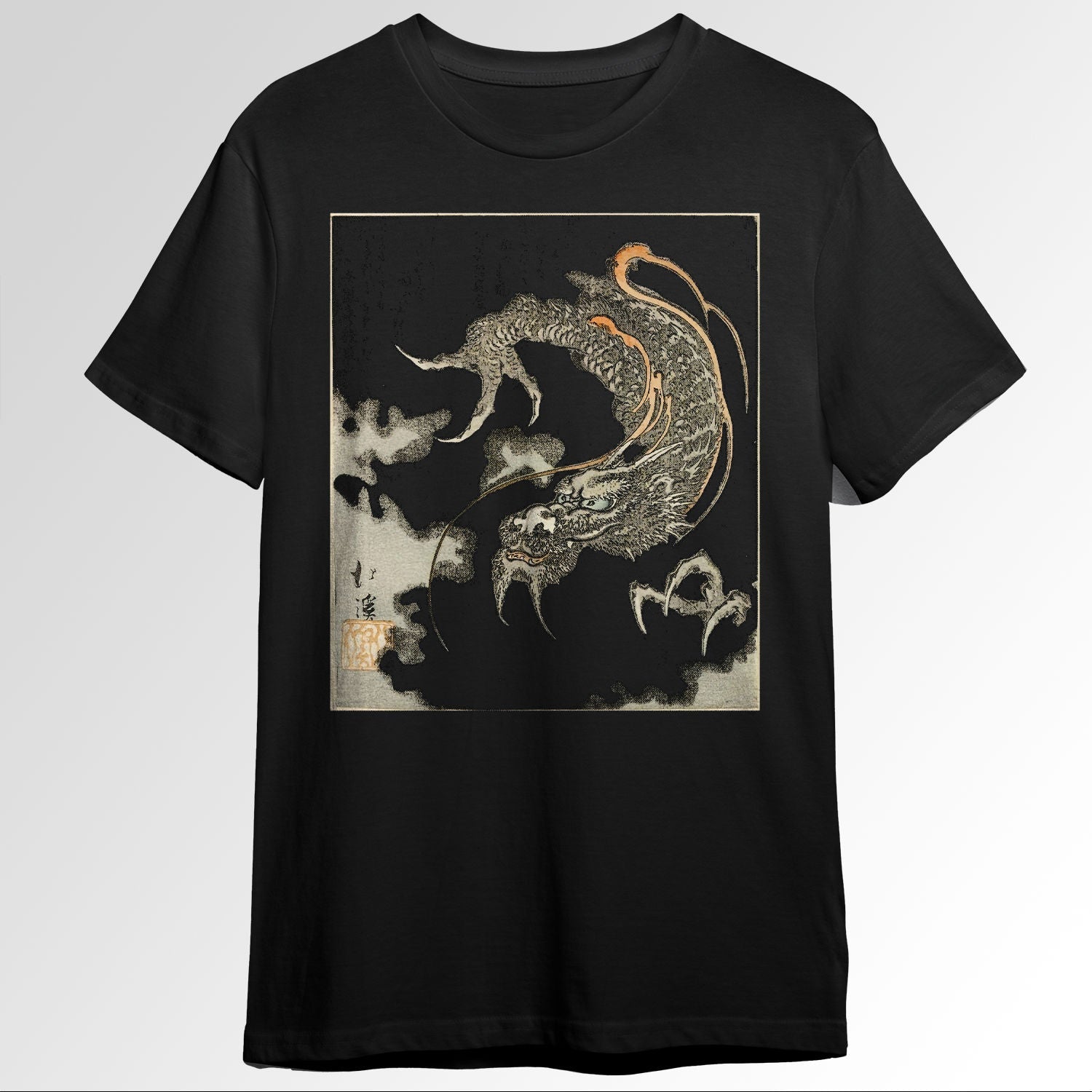 Japanese Aesthetic Dragon Vintage Japan Wood 70887902