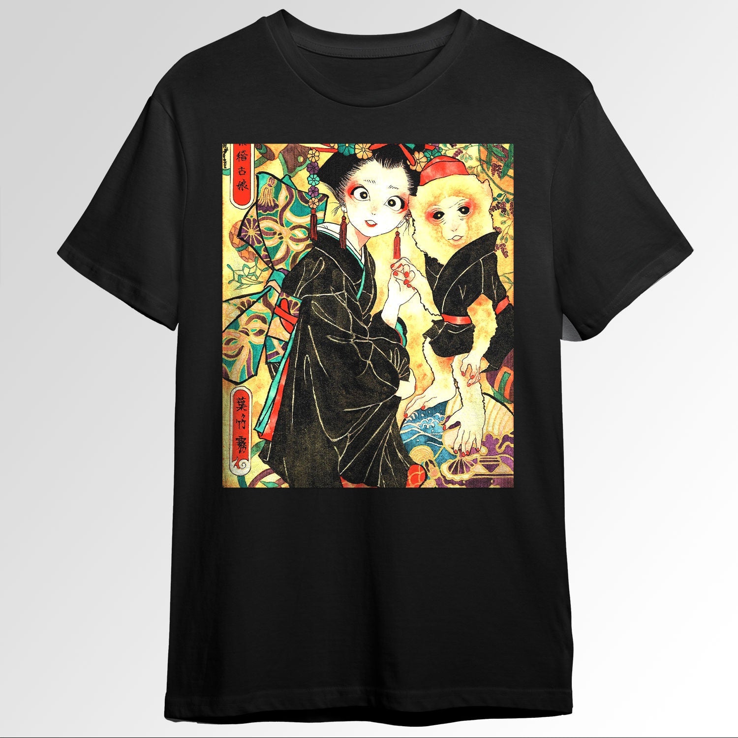 Japanese Aesthetic Girl Traditional Watercolnting0671