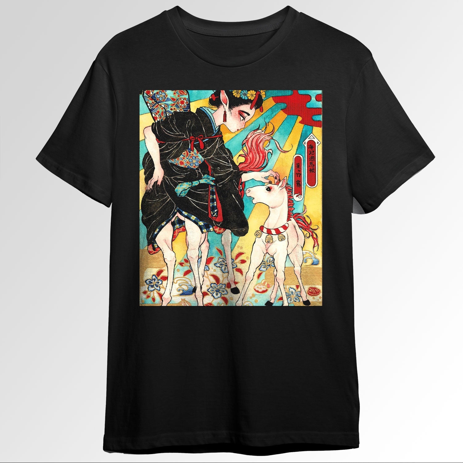 Japanese Aesthetic Girl Traditional Watercolnting0674