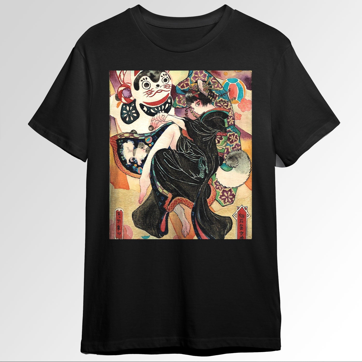 Japanese Aesthetic Girl Traditional Watercolnting0679
