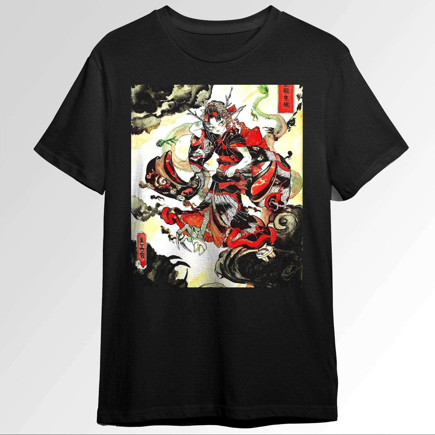 Japanese Aesthetic Girl Traditional Watercolnting0681