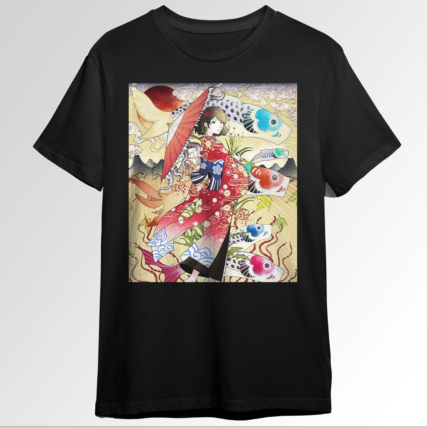 Japanese Aesthetic Girl Ukiyo e Traditional ock A1091