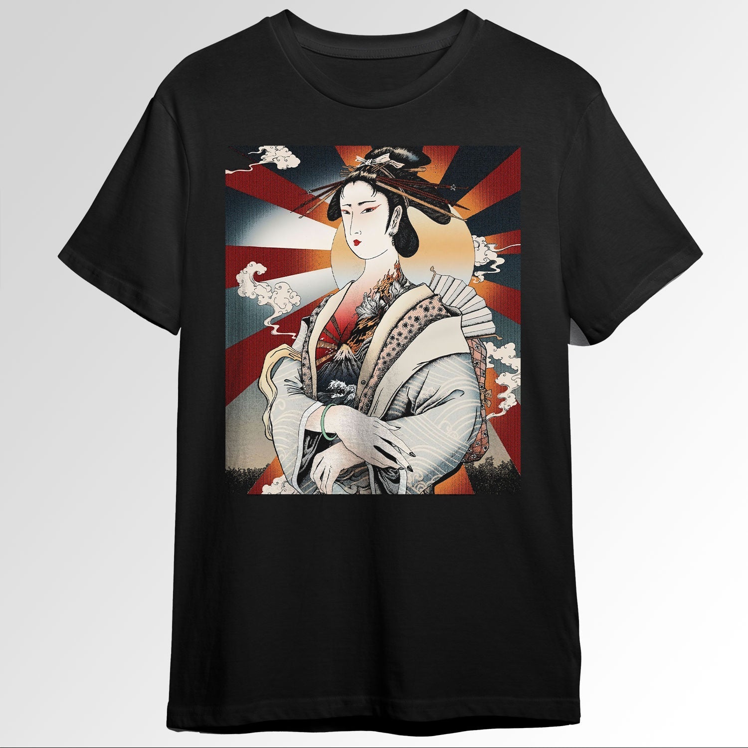 Japanese Aesthetic Girl Ukiyo e Traditional ock A1092