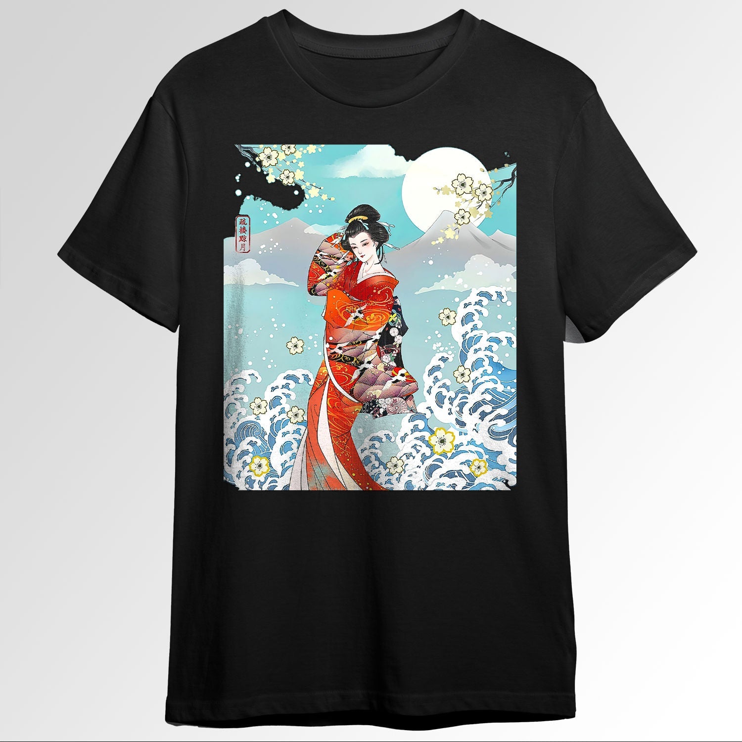 Japanese Aesthetic Girl Ukiyo e Traditional ock A1095
