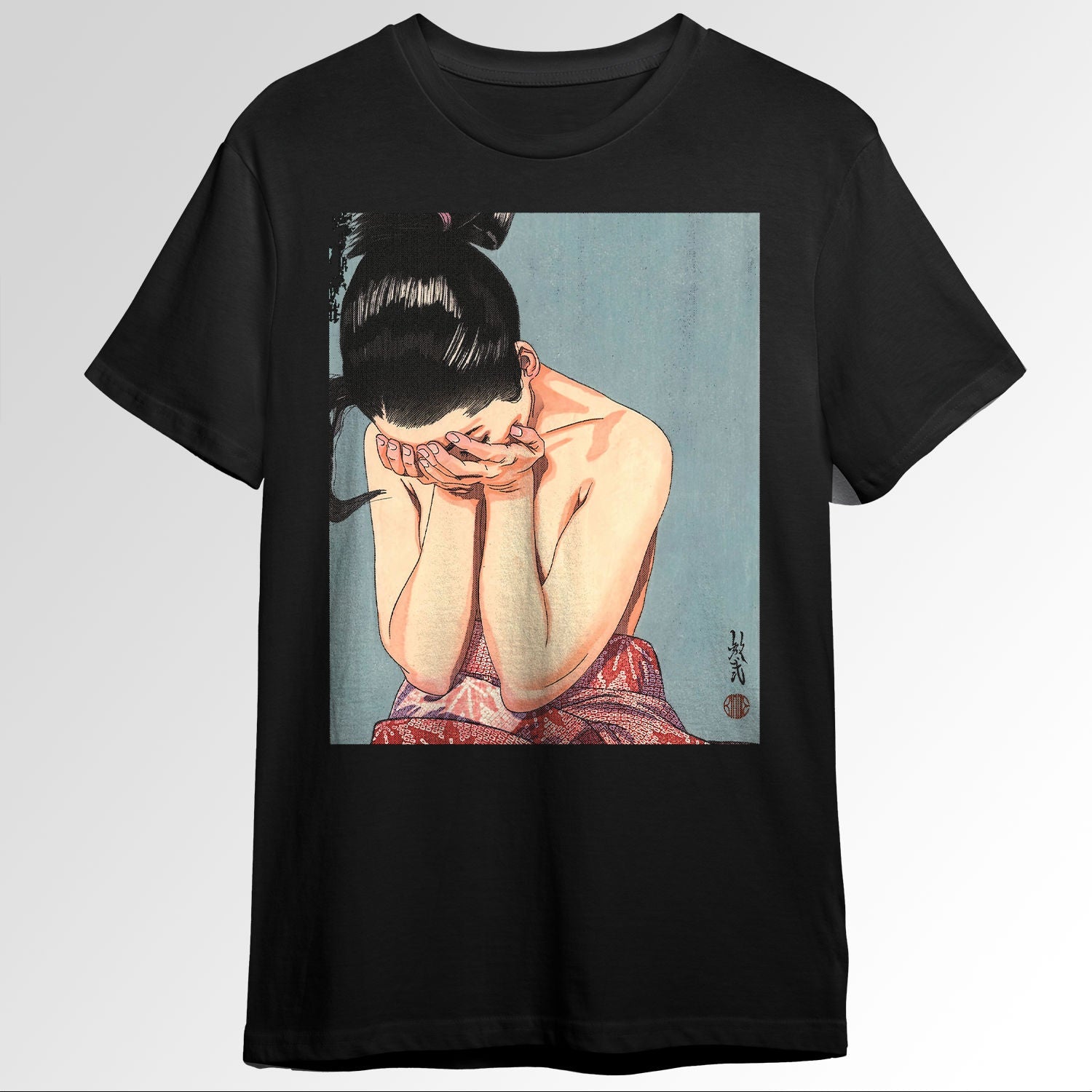 Japanese Aesthetic Girl Vintage Japan Woodblt Pri1098
