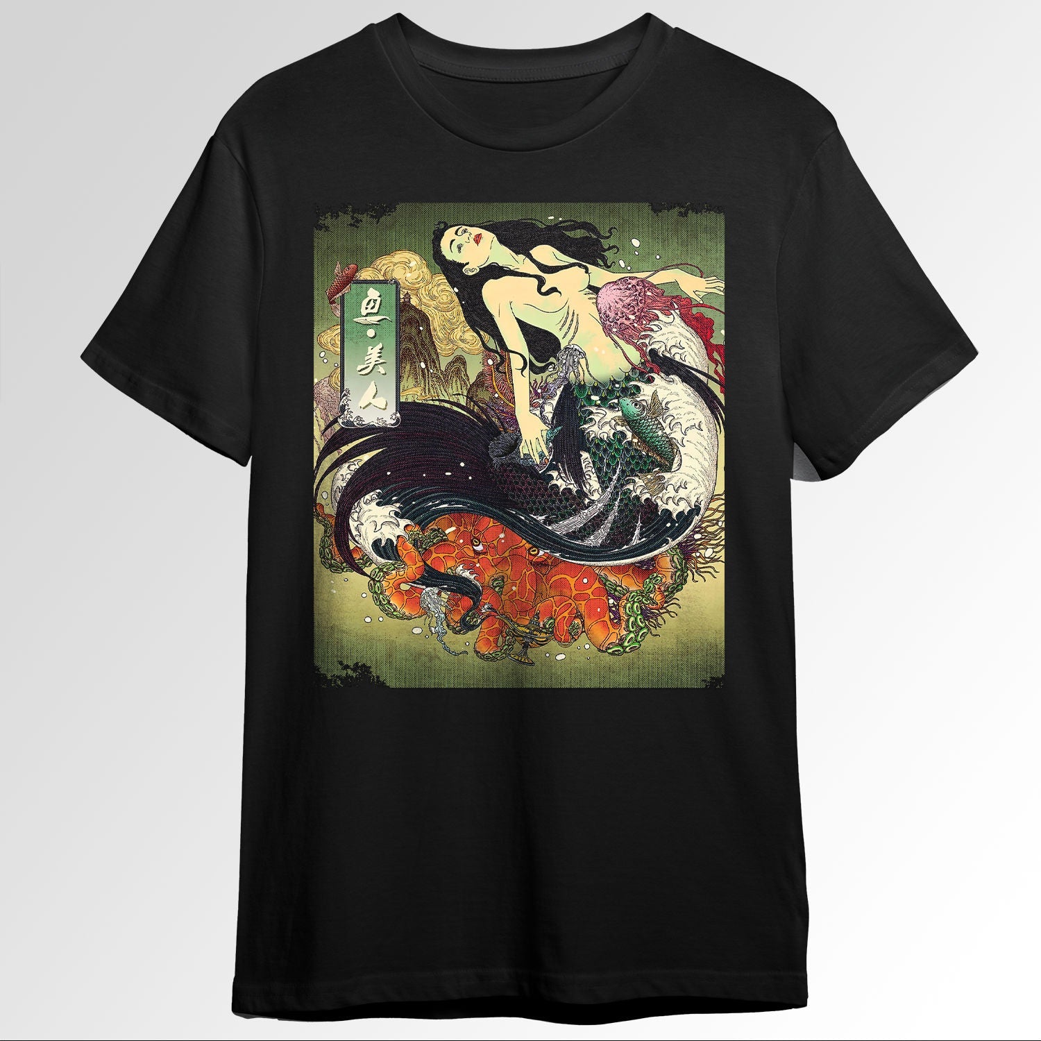Japanese Aesthetic Mermaid Ukiyo e Traditiondbloc1840