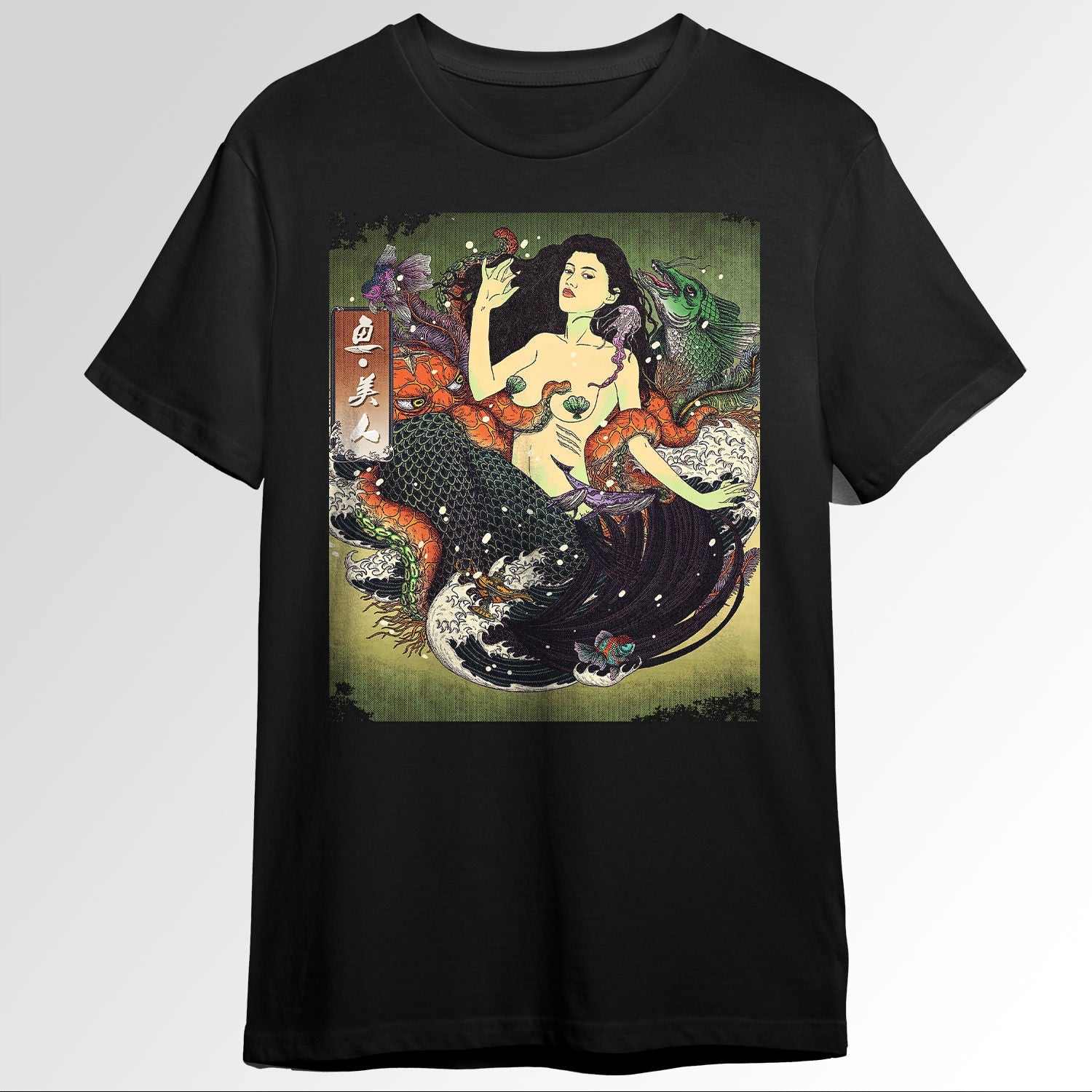 Japanese Aesthetic Mermaid Ukiyo e Traditiondbloc1841