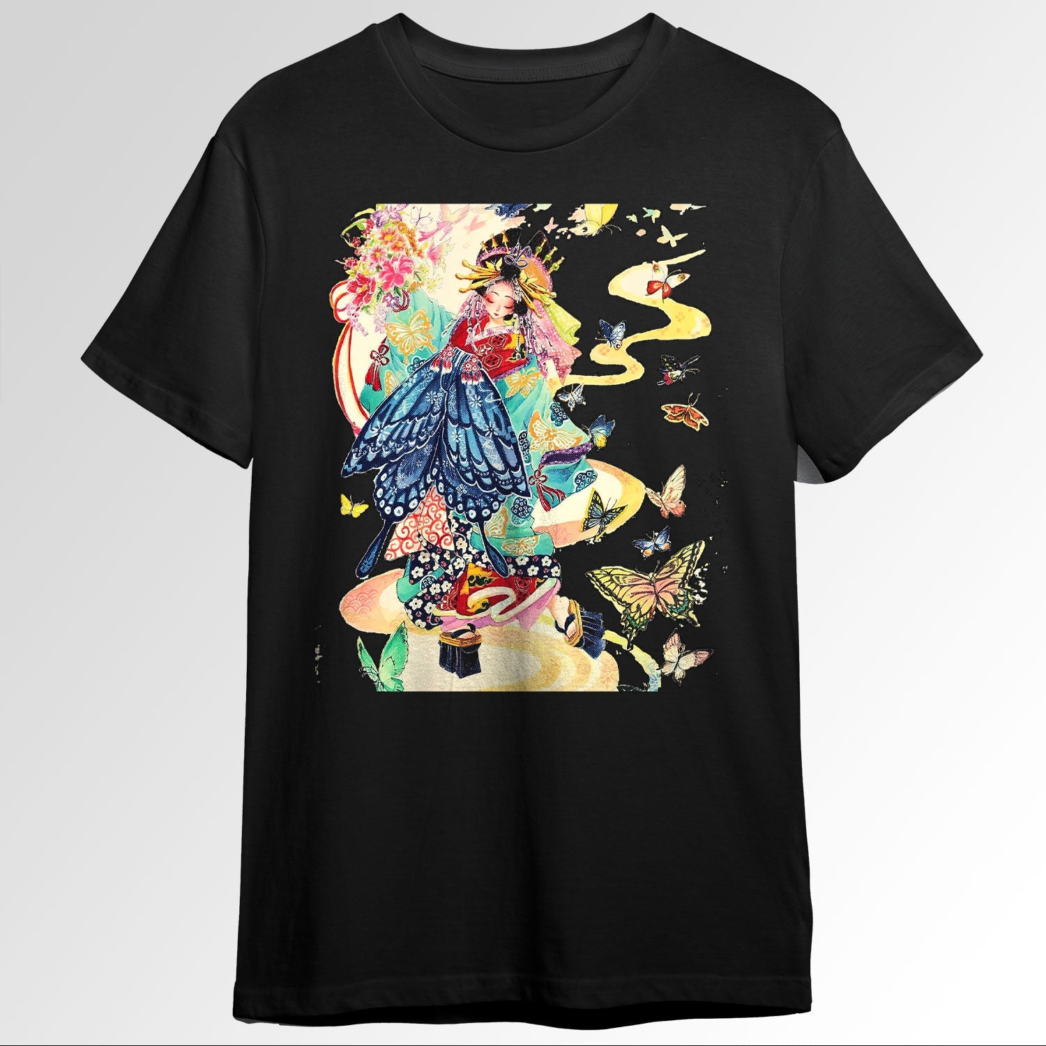 Japanese Aesthetic Oiran Girl Butterfly Tradl Pai1844