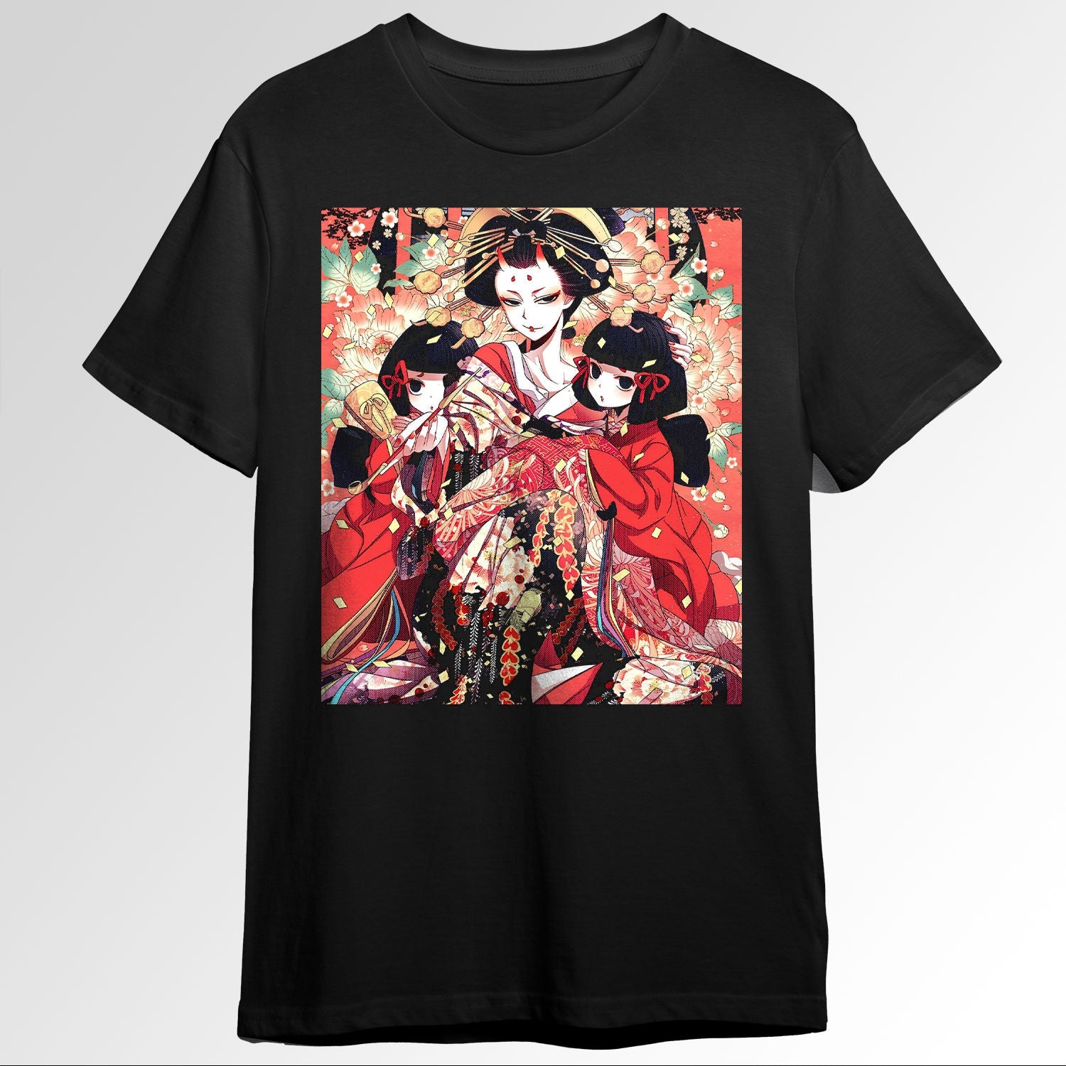 Japanese Aesthetic Oiran Girl Floral Anime A 71056521