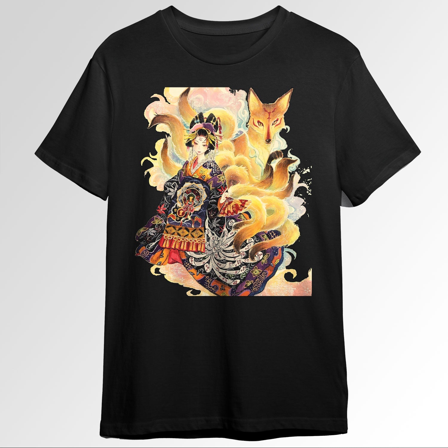 Japanese Aesthetic Oiran Girl Nine Tailed Foting 0478