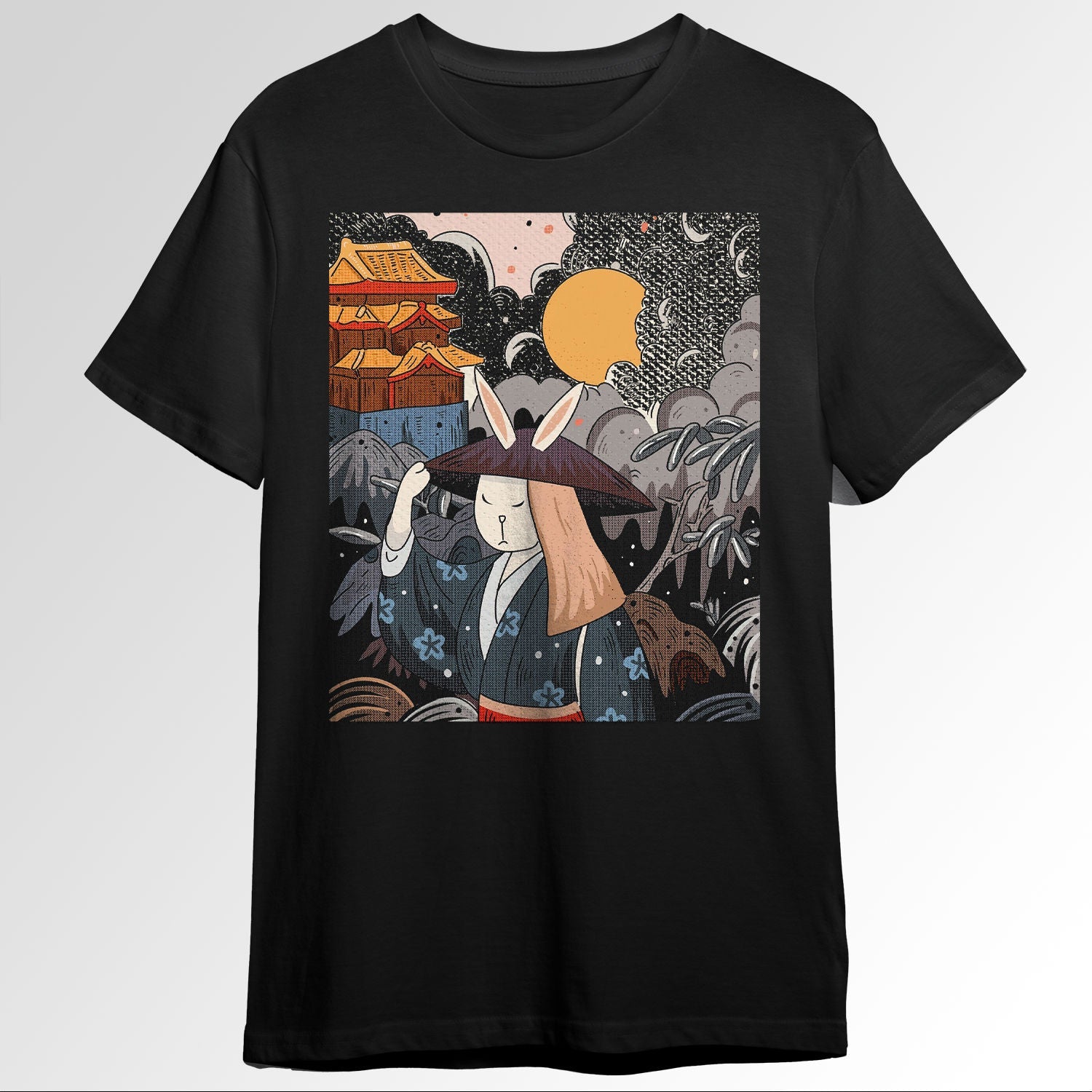 Japanese Aesthetic Rabbit Ukiyo e Traditionablock1658