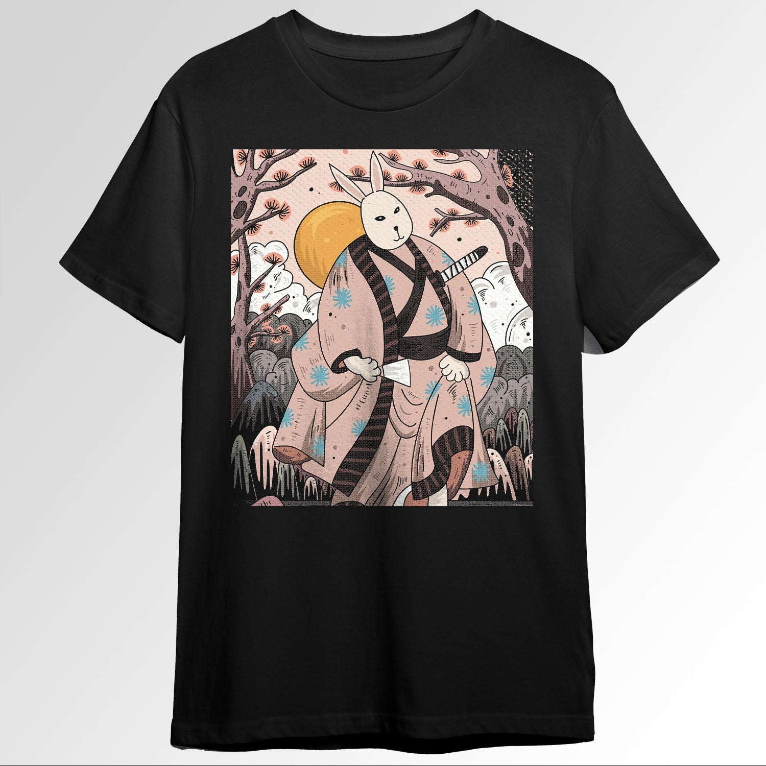 Japanese Aesthetic Rabbit Ukiyo e Traditionablock1661