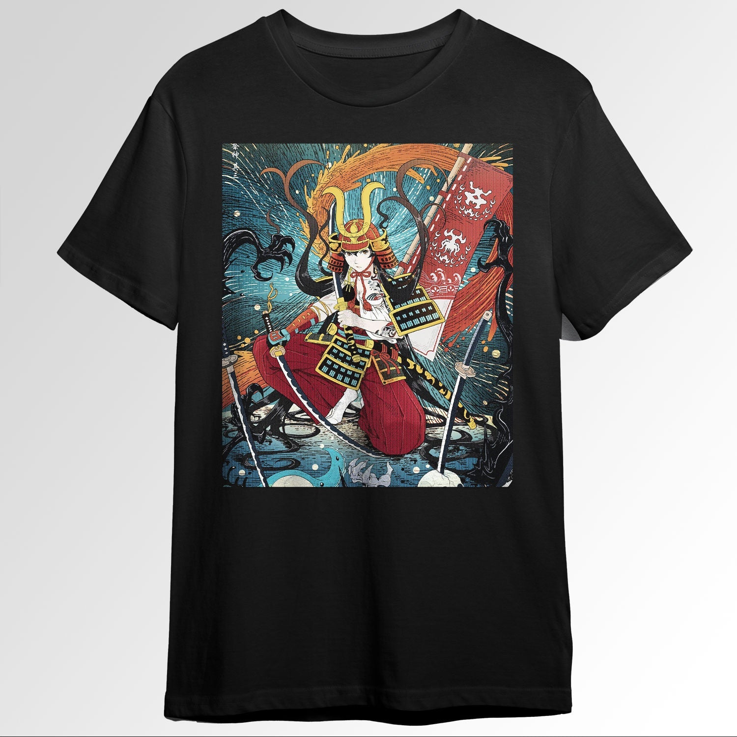 Japanese Aesthetic Samurai Girl Yokai Ukiyo ition1953