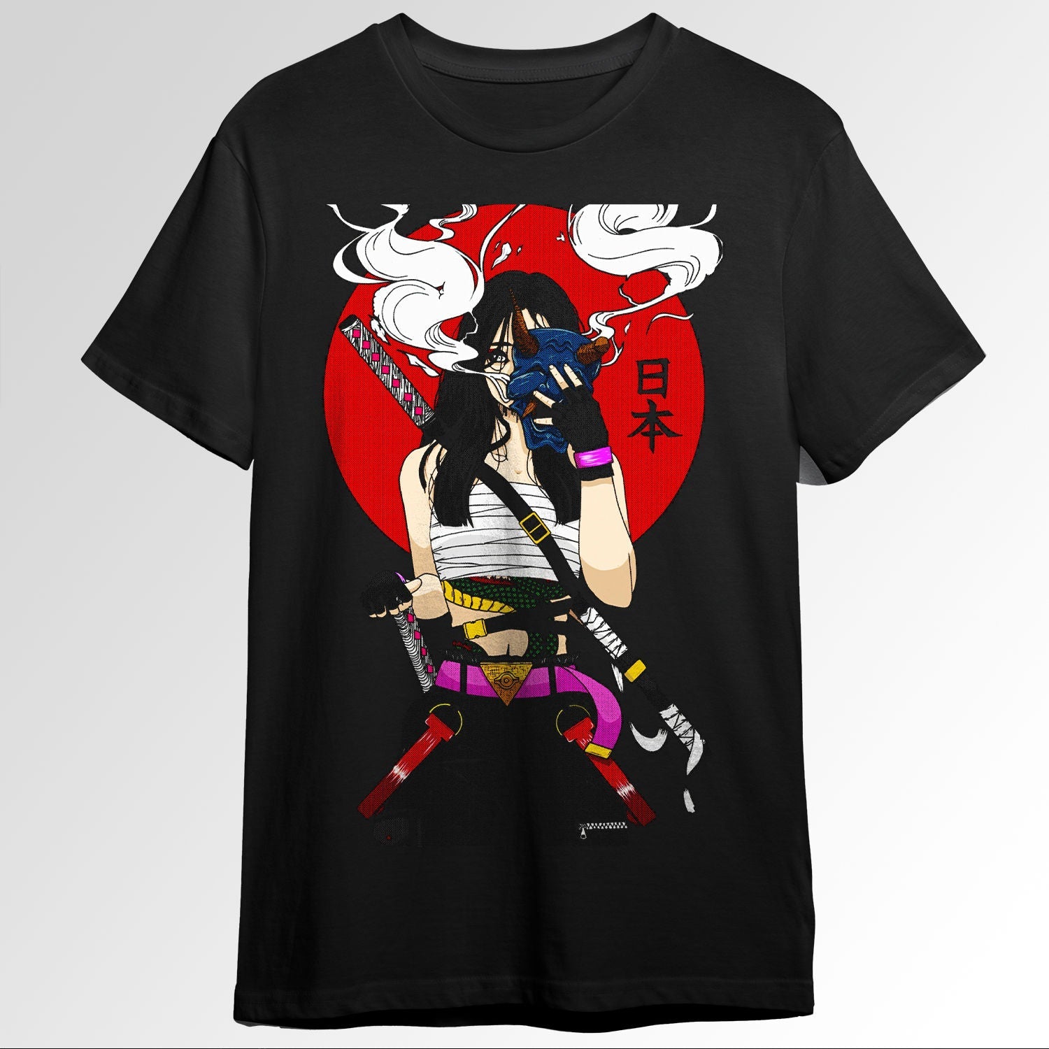 Japanese Samurai Girl Demon Mask 111687035