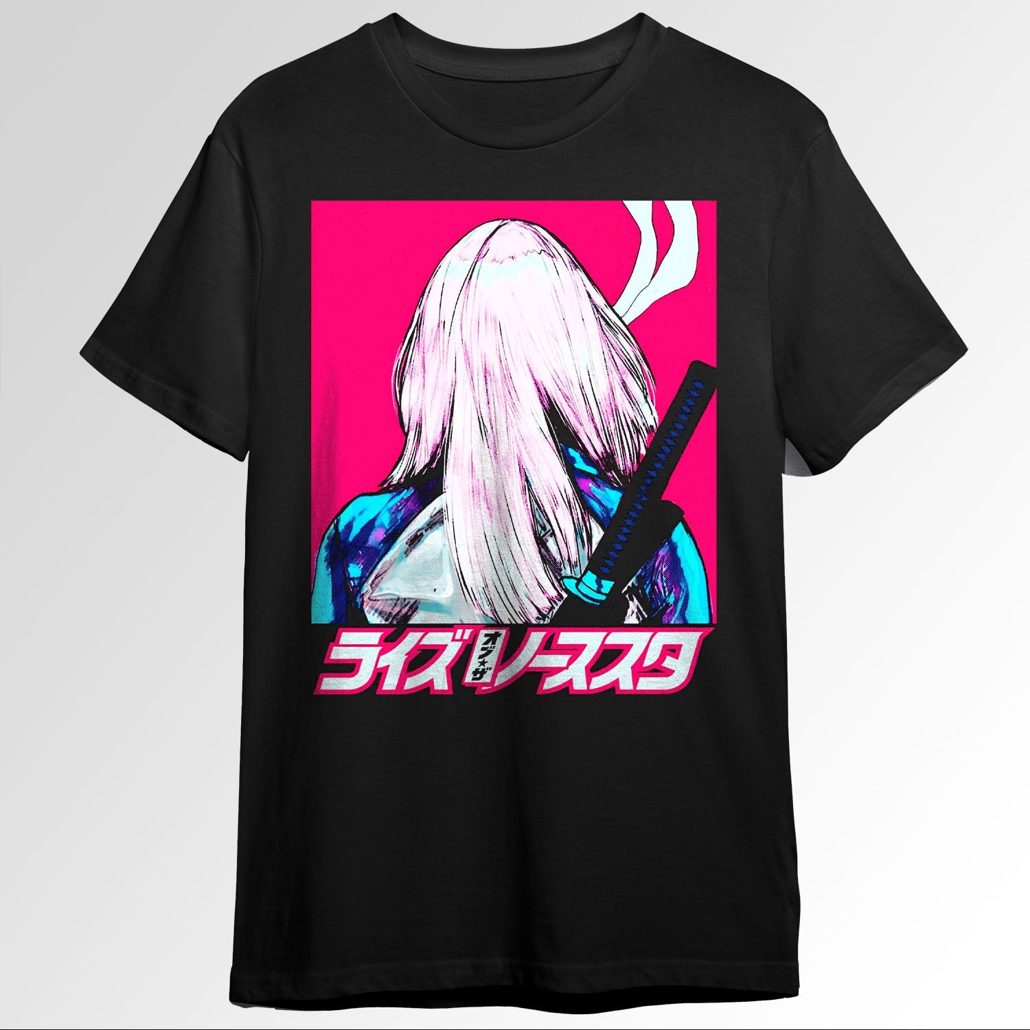 Japanese Samurai Vaporwave Cyberpunk Urban S123862137