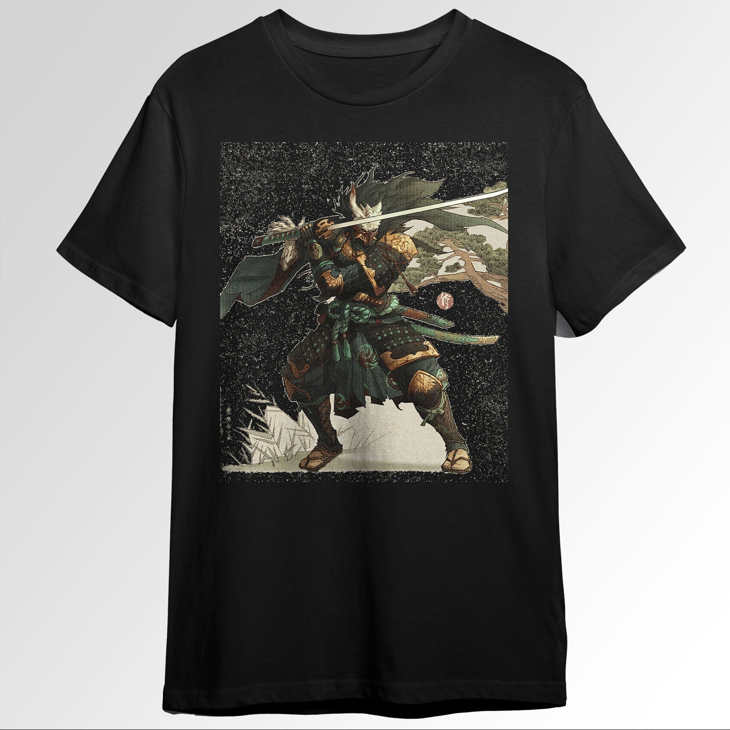 Japanese Yokai Samurai Ukiyo e Traditional Wck Ar0893