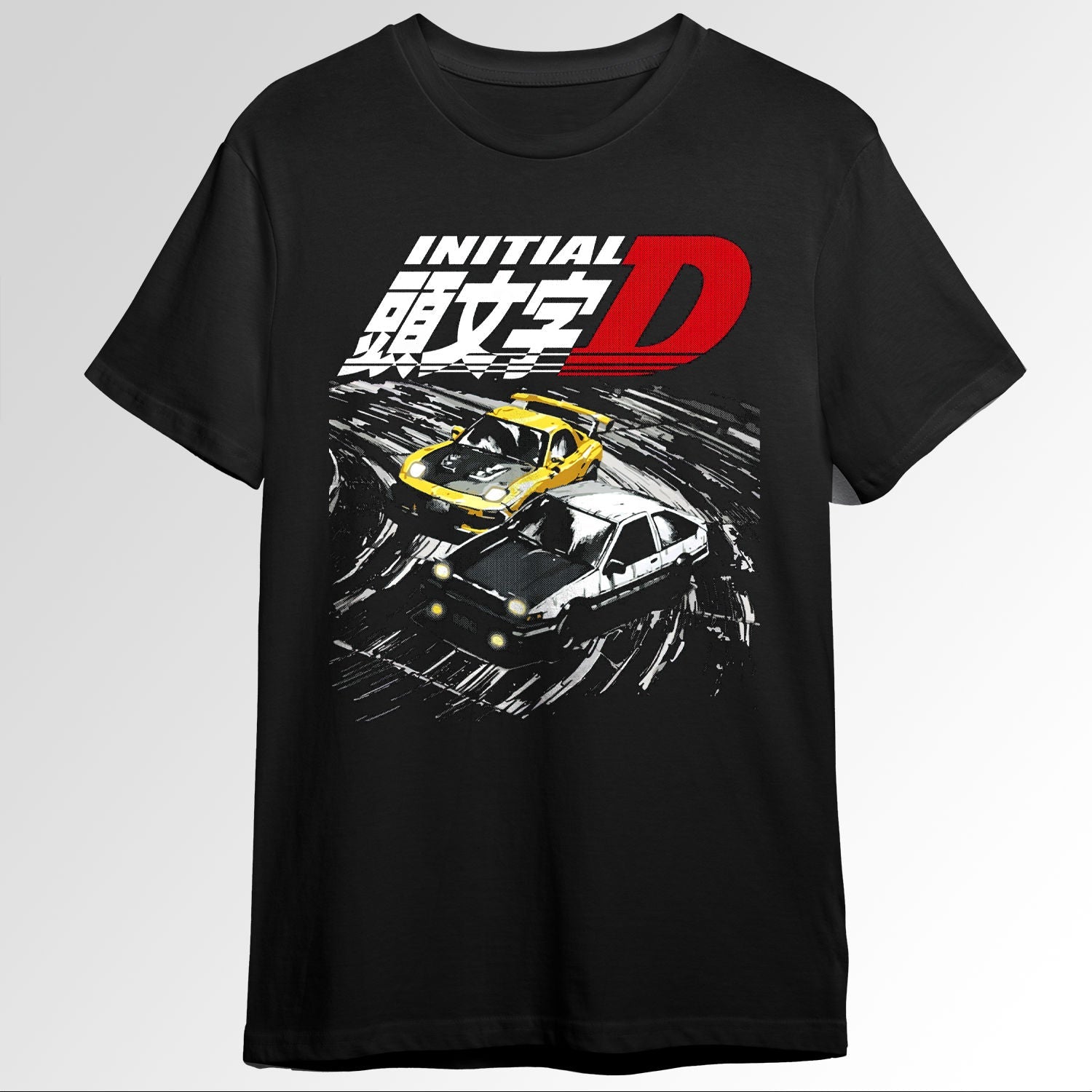 Mountain Downhill Night Drift Racing Initial 78689255
