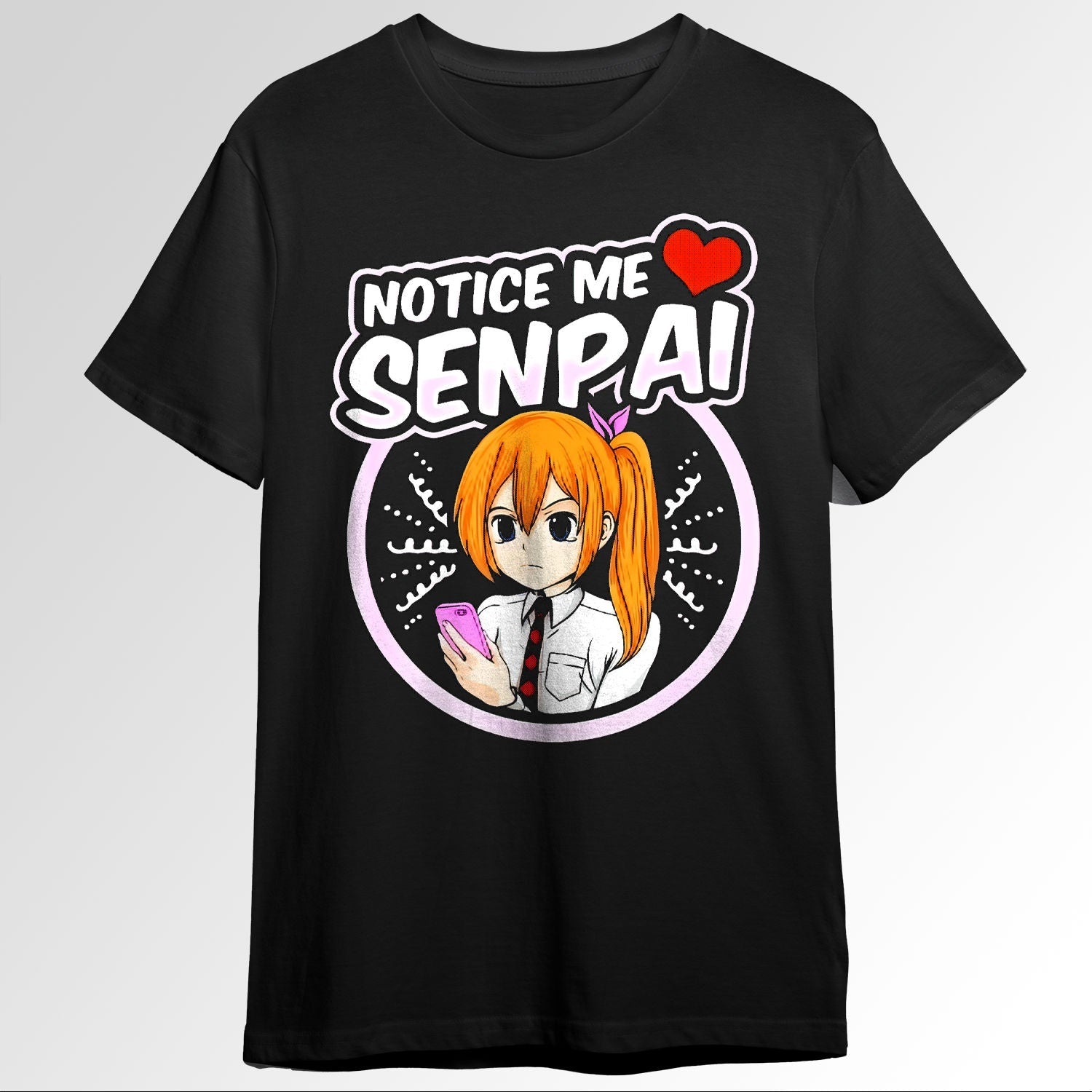 Notice Me Senpai Anime Shirt Waifu Girl 77274924