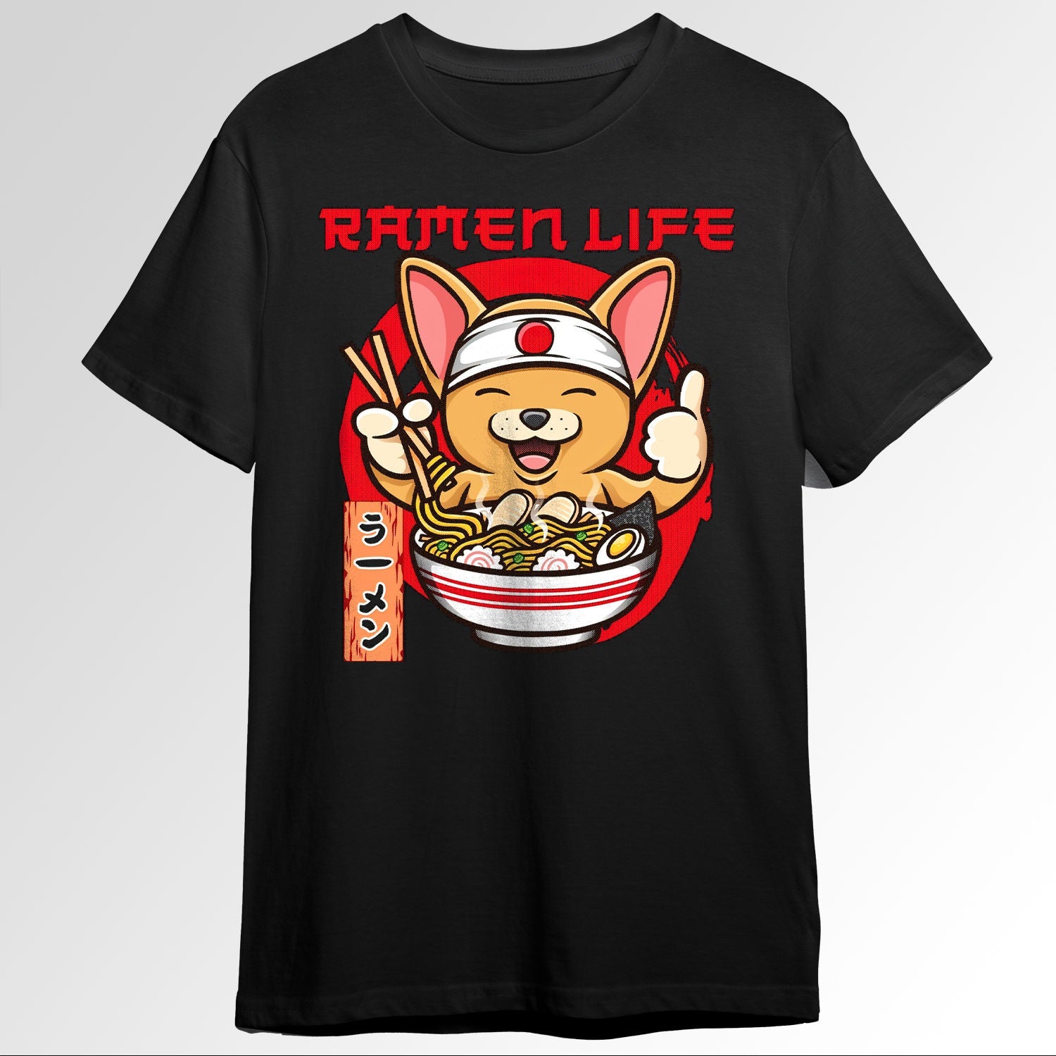 Ramen Life Cute Mouse Eating Yummy Ramen 94411261