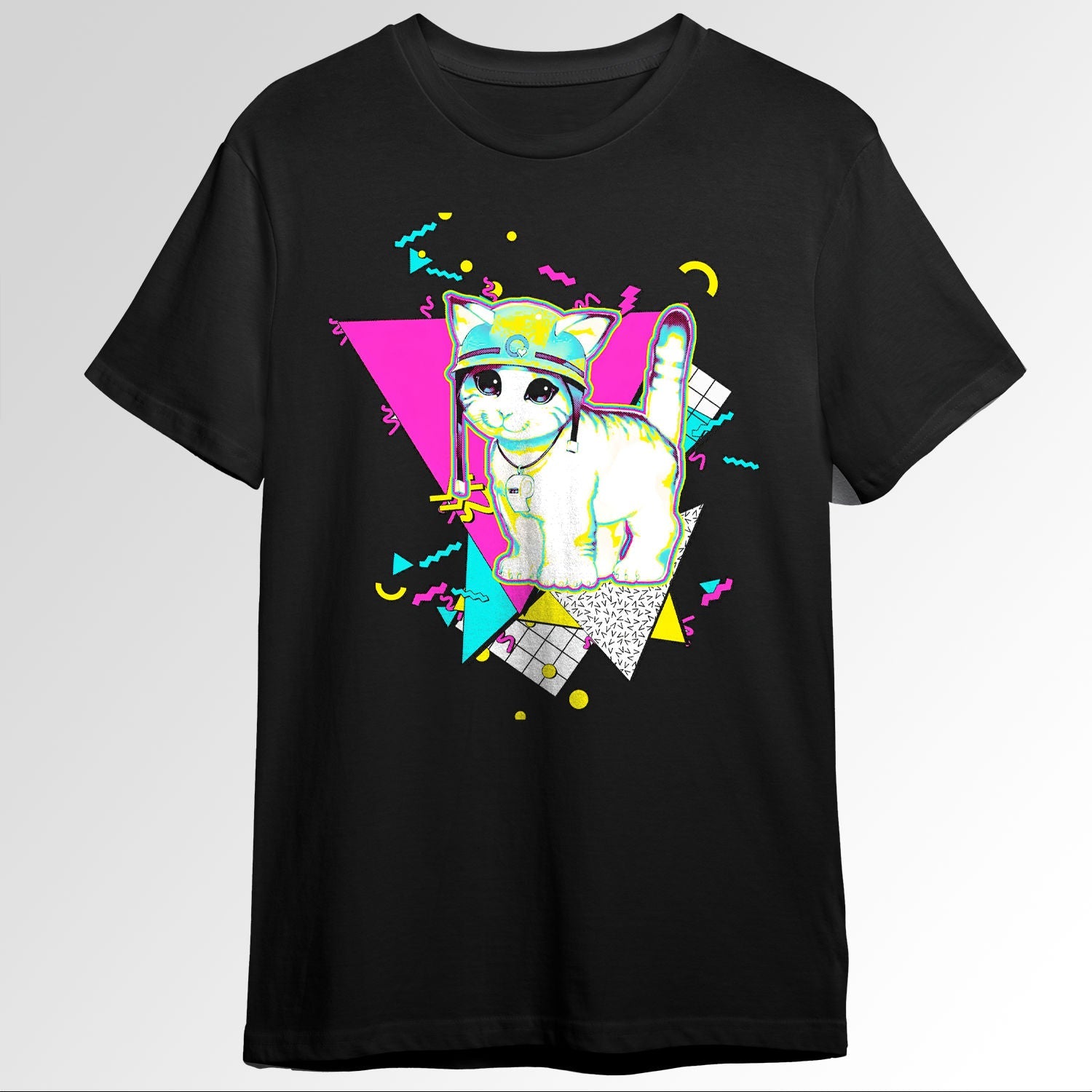 Rescue Cat 90s graphic design 134753513