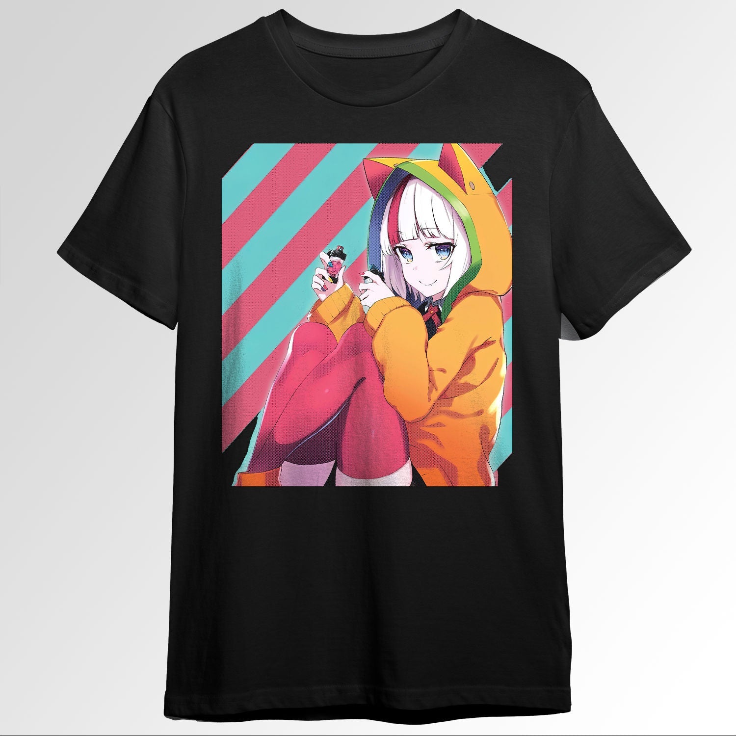 Retro 80s Vaporwave Aesthetic Anime Girl Waiaii O1713