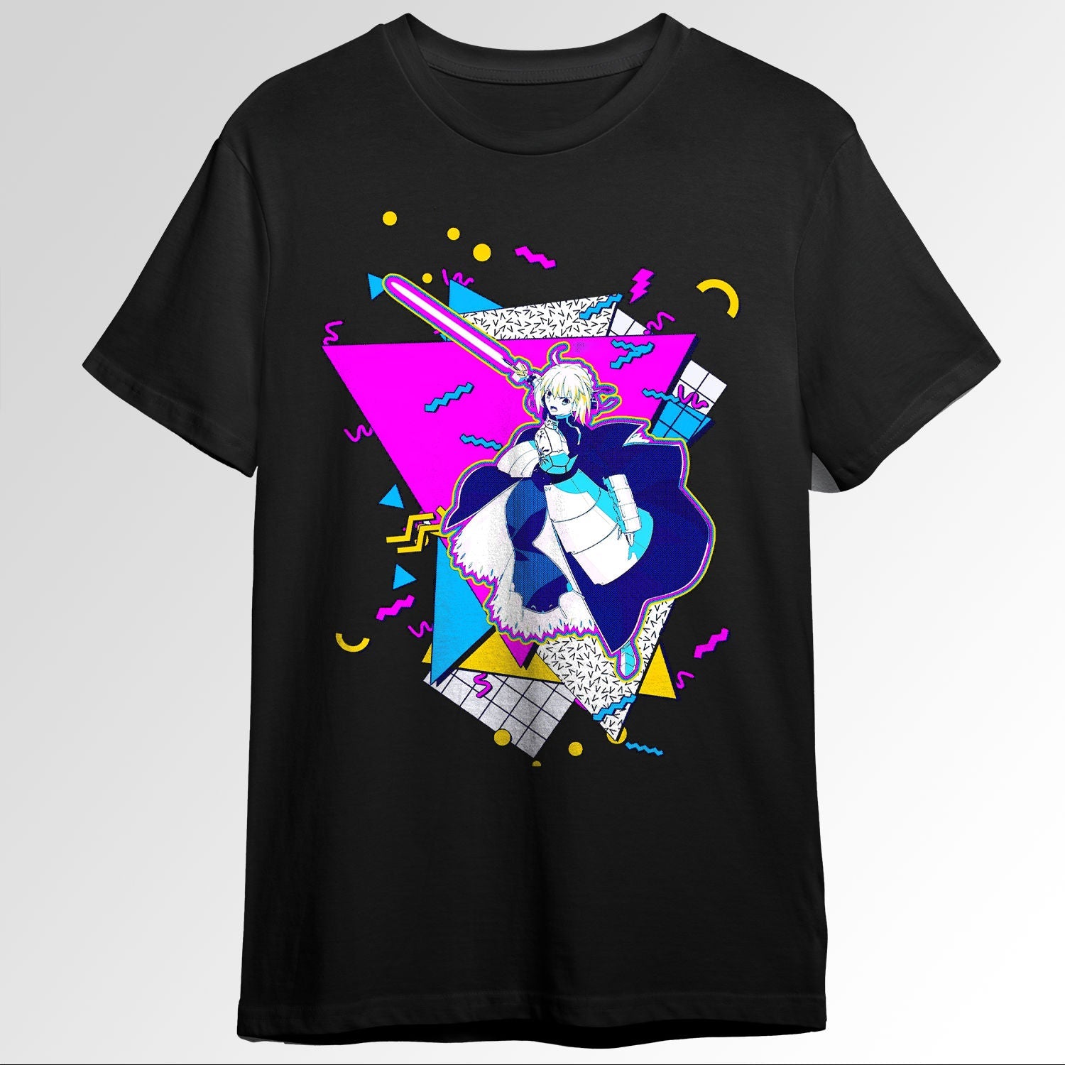 Saber Fate Stay Night 90s graphic design 126068557