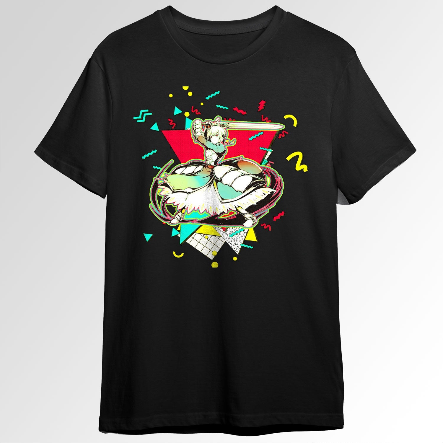 Saber Fate Stay Night 90s graphic design 139469371