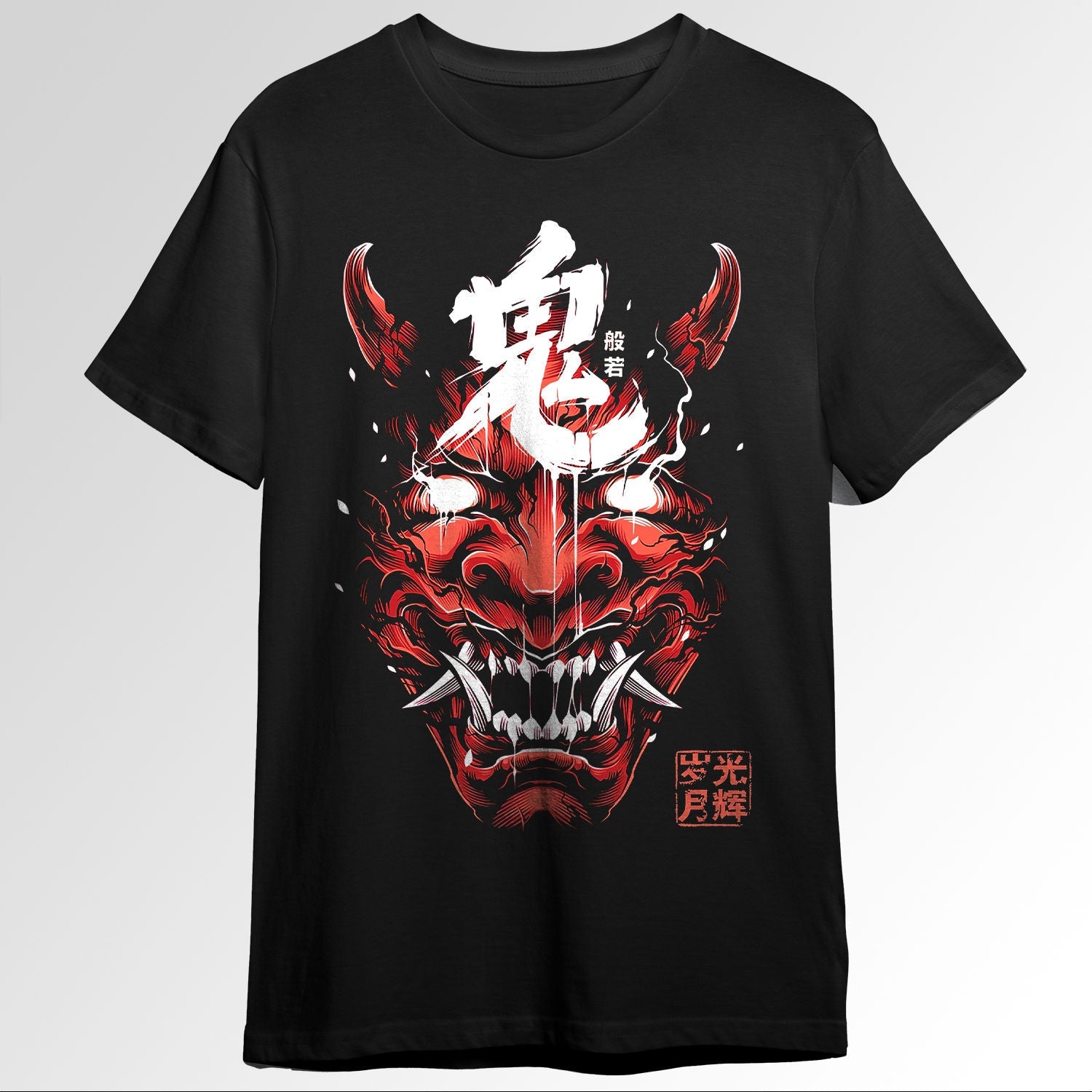 Samurai Vaporwave Hannya Samurai Evil Mask 135979063