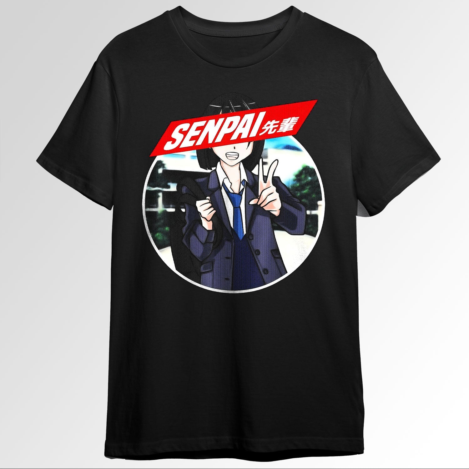 Senpai Anime School Girl Uniform Manga Waifu 77275393