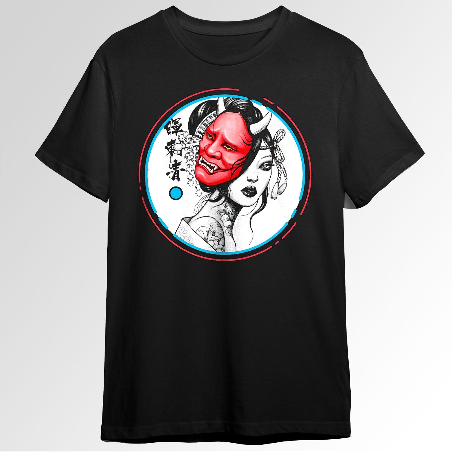 Streetwear Vaporwave Japanese Geisha Hannya 116812145