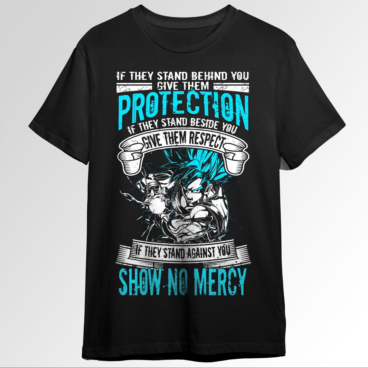Super Saiyan goku god show no mercy t shirt 40146766