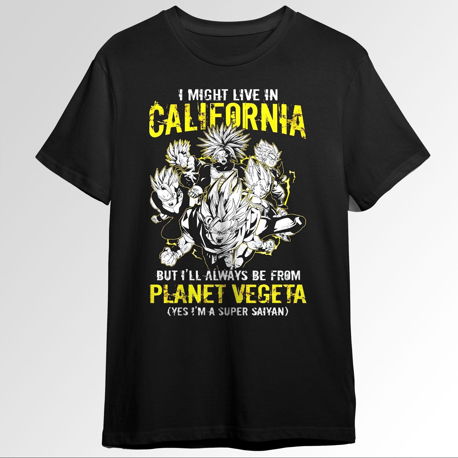Super saiyan vegeta planet Califonia t shirt140405740