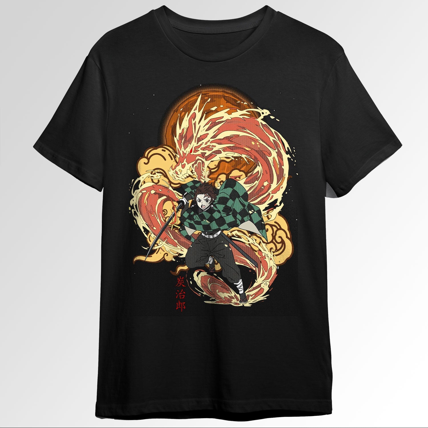 Tanjiro Kamado Fire Dragon Kimetsu No Yaiba 96270457