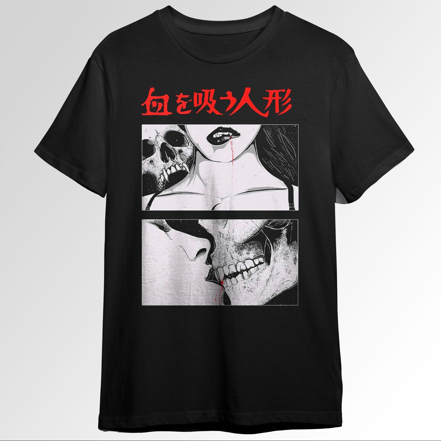 Vampire Love Skull Face Japanese Style 132208694