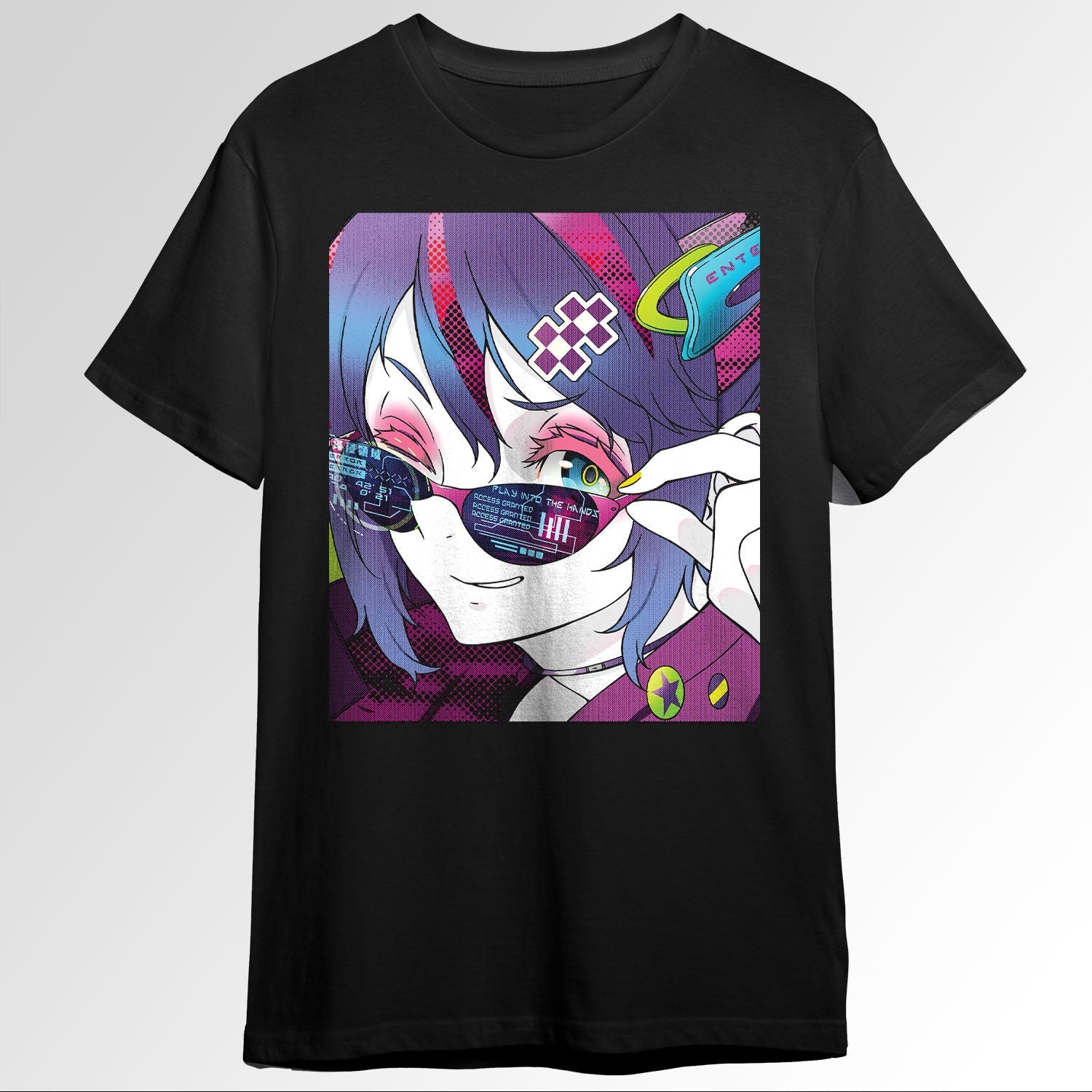 Vaporwave Anime Girl Aesthetic Retro 80s 90sWaifu0759